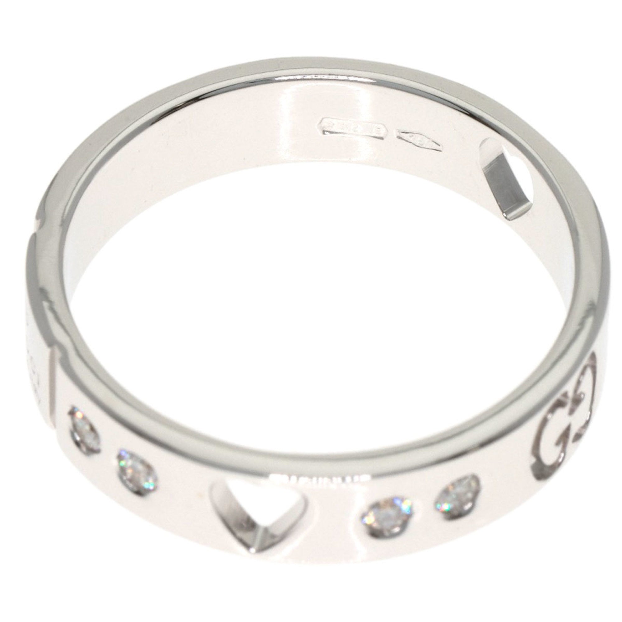 Gucci Icon White Gold (18K) Band Ring (Pre-Owned)