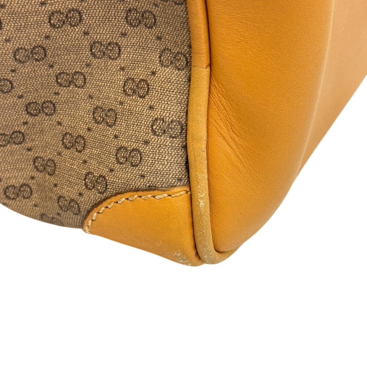 Gucci Brown Pvc Leather Boston Bag Handbag (Pre-Owned)