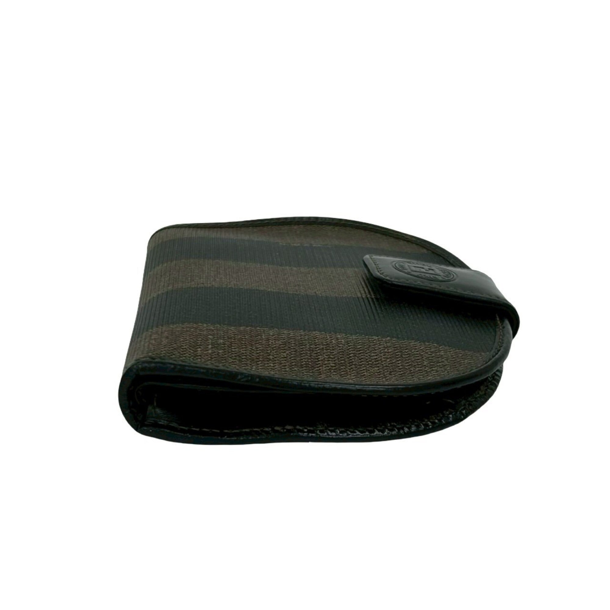 Fendi Black Brown Leather Wallet (Bi-Fold) (Pre-Owned)