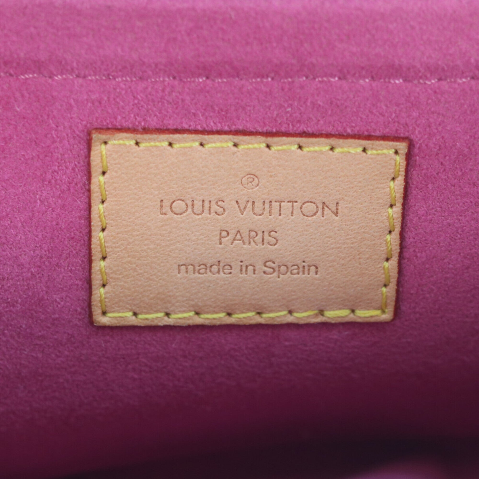 Louis Vuitton Fuchsia Pink Monogram Monogram Denim Shoulder Bag (Pre-Owned)