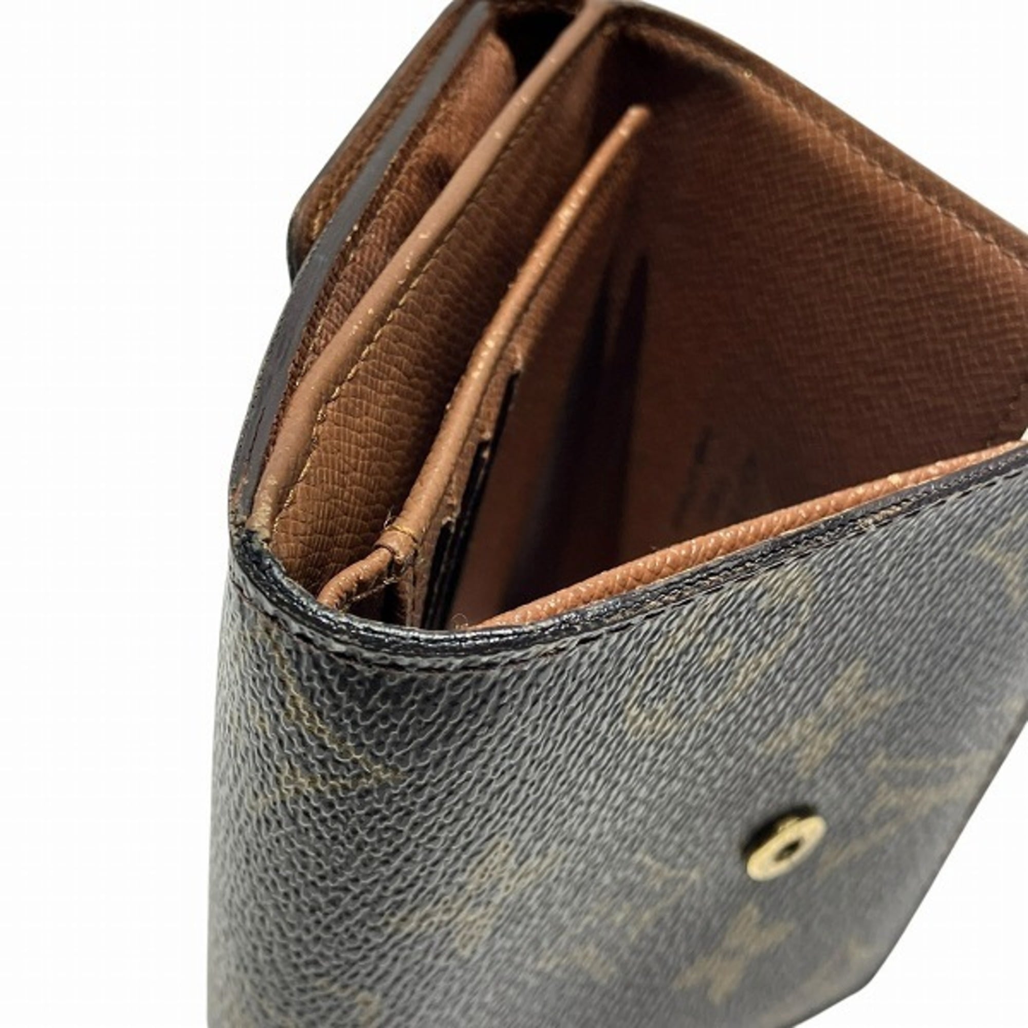 Louis Vuitton Monogram Brown Monogram Wallet (Tri-Fold) (Pre-Owned)
