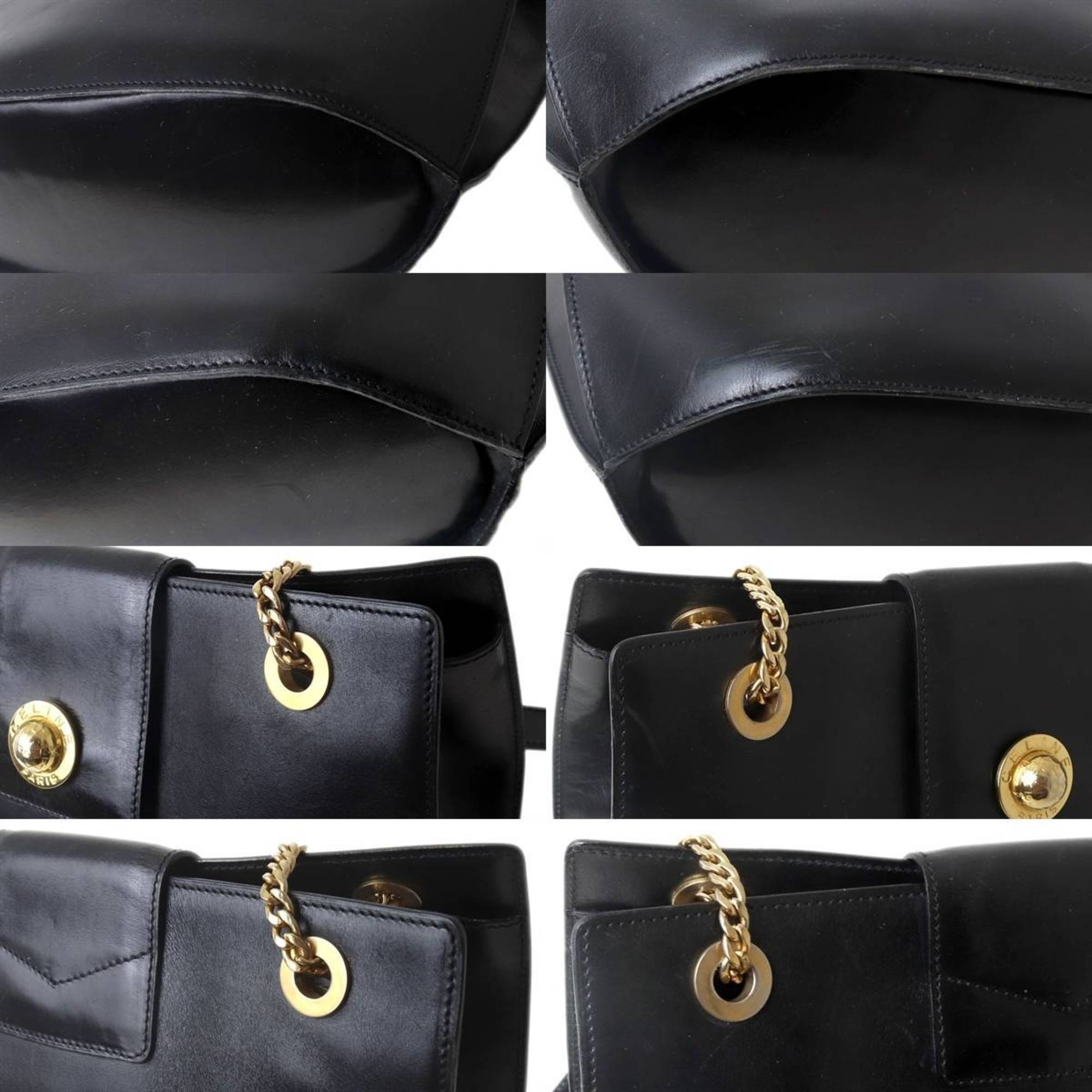 Celine Black Leather Shoulder Bag (Pre-Owned)