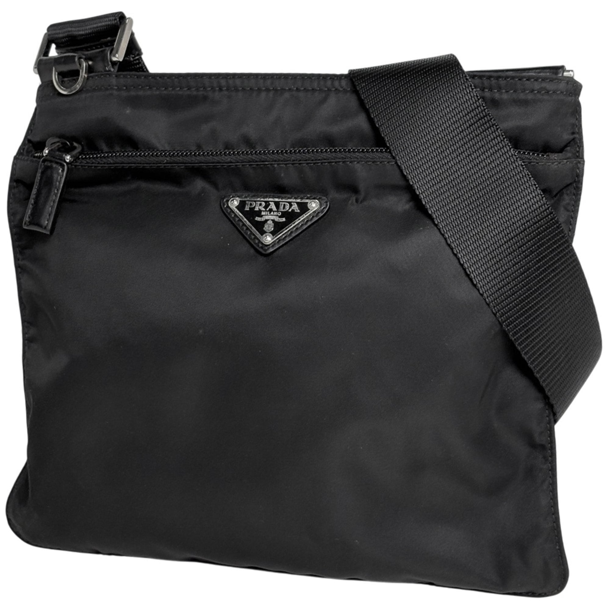 Prada Black Nylon Shoulder Bag (Pre-Owned)