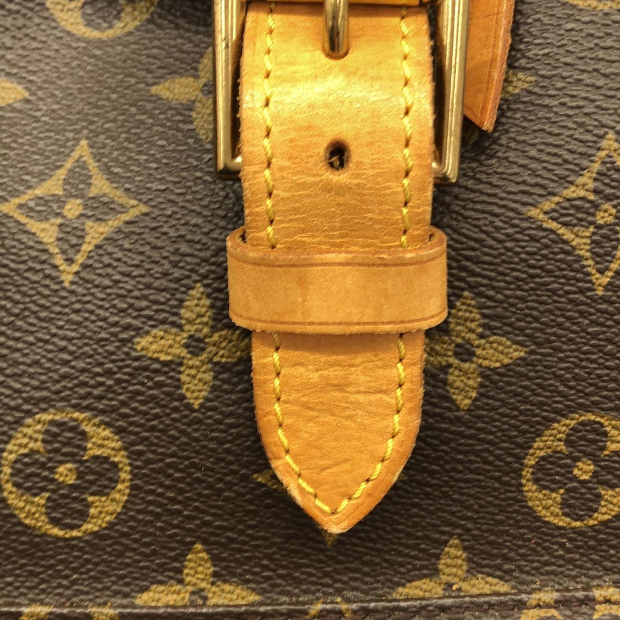 Louis Vuitton Marron Coated Canvas Backpack (Pre-Owned)