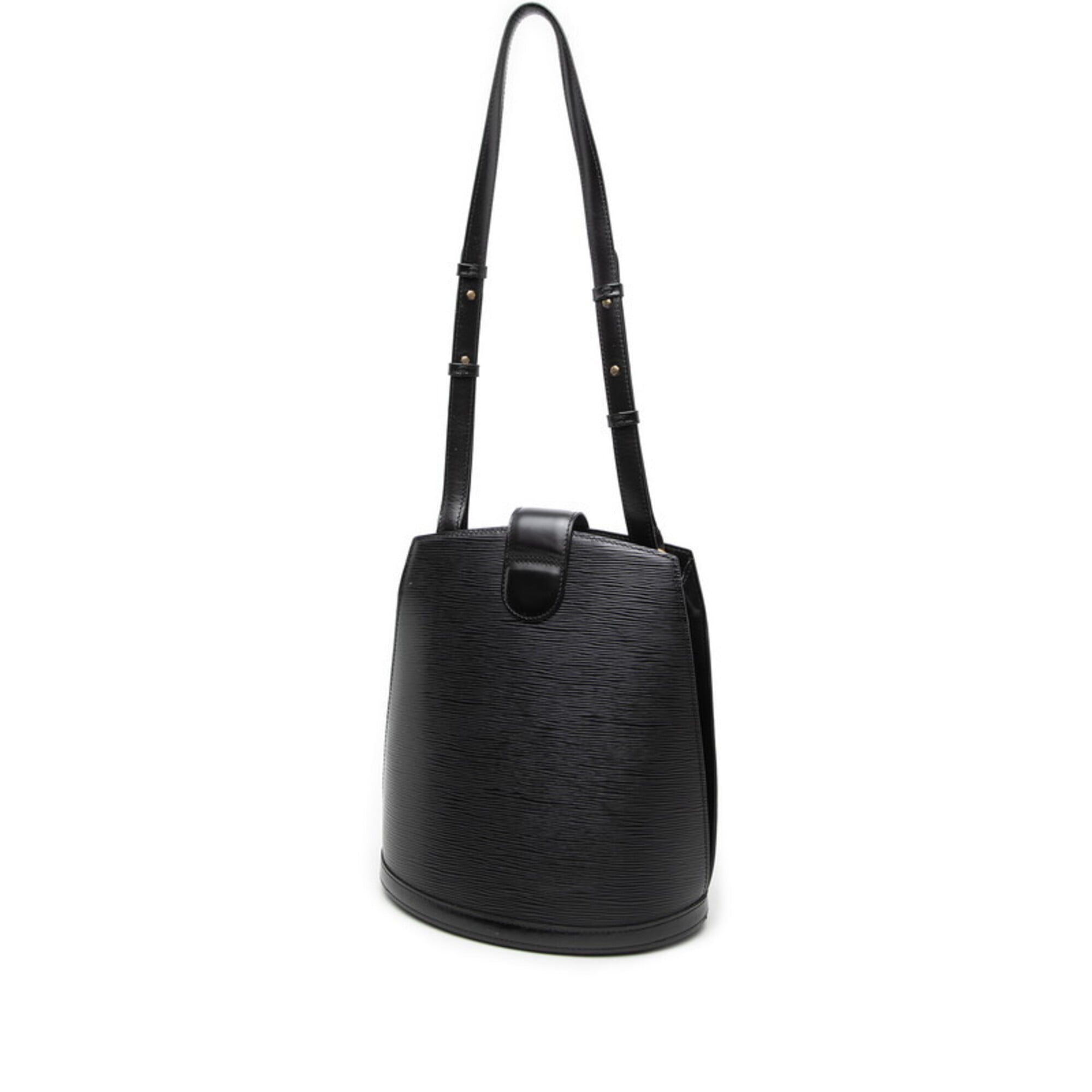 Louis Vuitton Black Noir Leather Shoulder Bag (Pre-Owned)