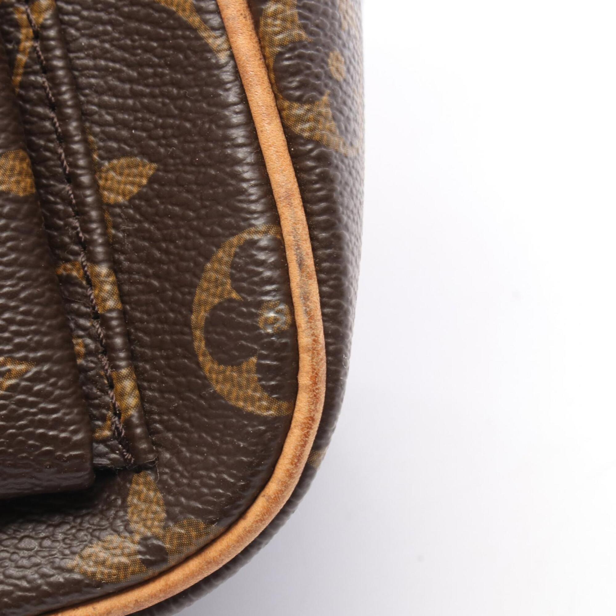 Louis Vuitton Brown Monogram Coated Canvas Handbag Shoulder Bag (Pre-Owned)