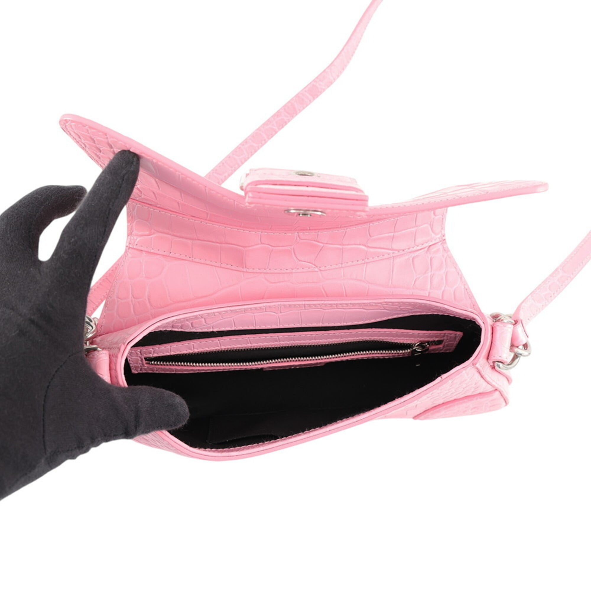 Balenciaga Pink Leather Handbag Shoulder Bag (Pre-Owned)
