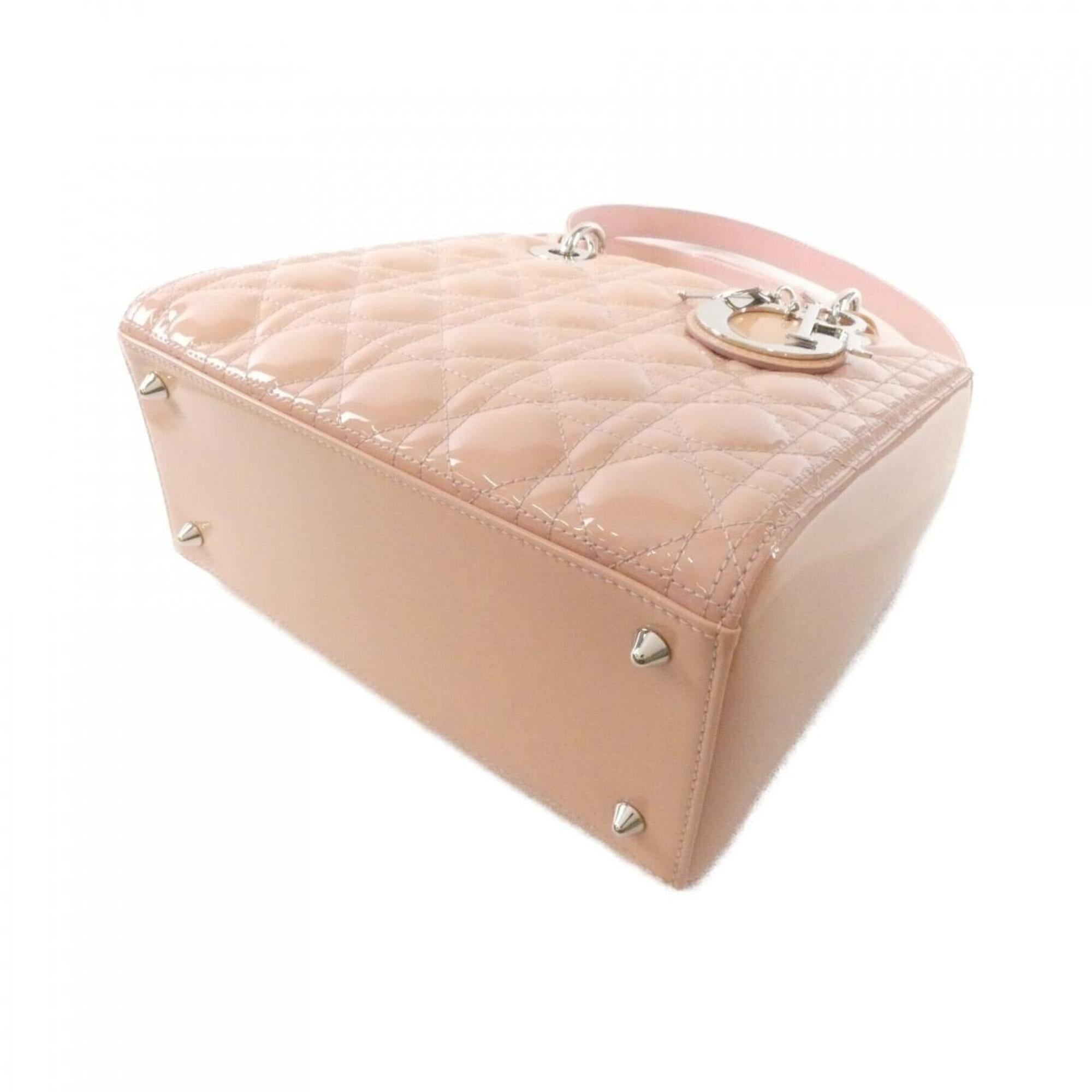 Christian Dior Beige Pink Leather Handbag (Pre-Owned)
