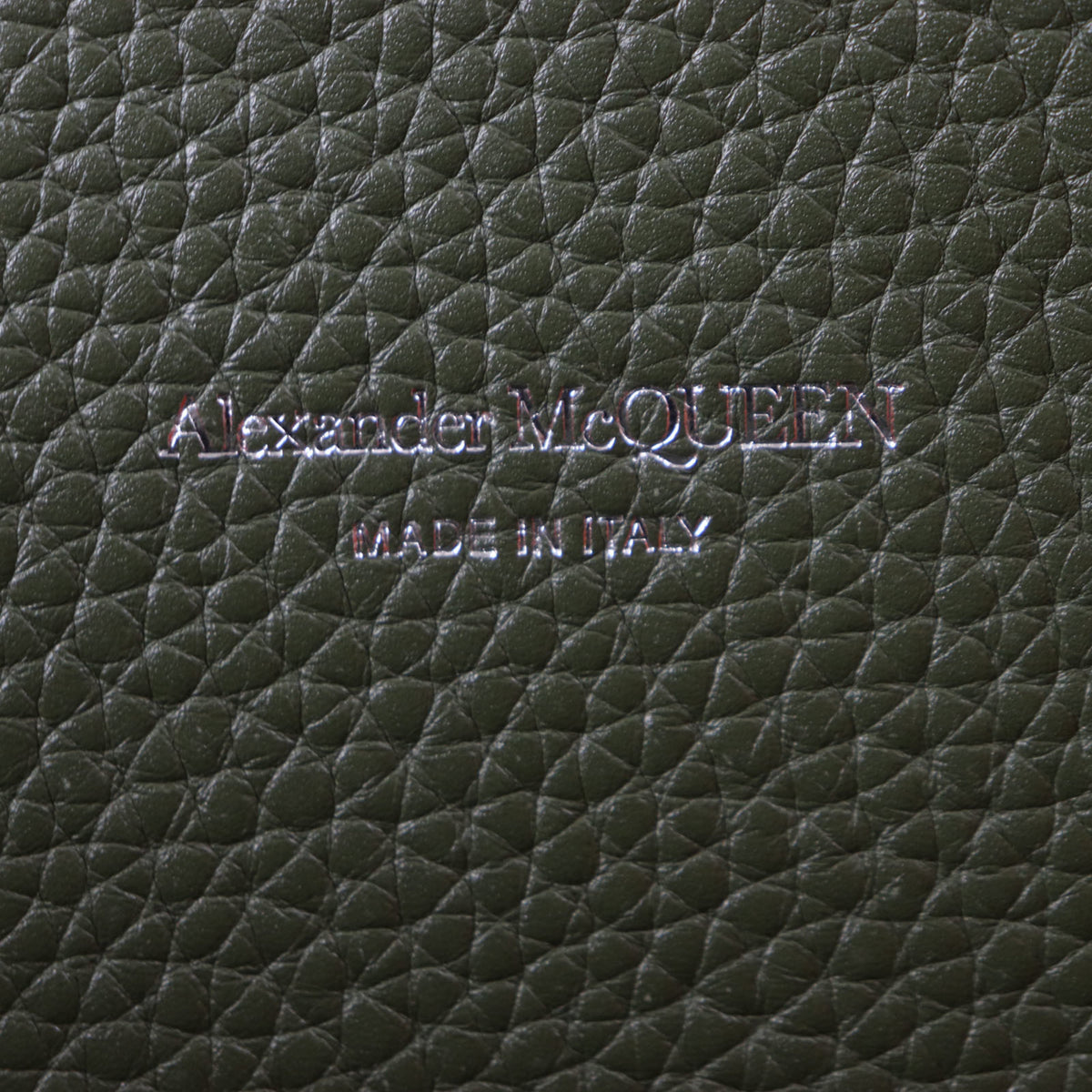 Alexander Mcqueen Khaki Leather Tote Bag (Pre-Owned)