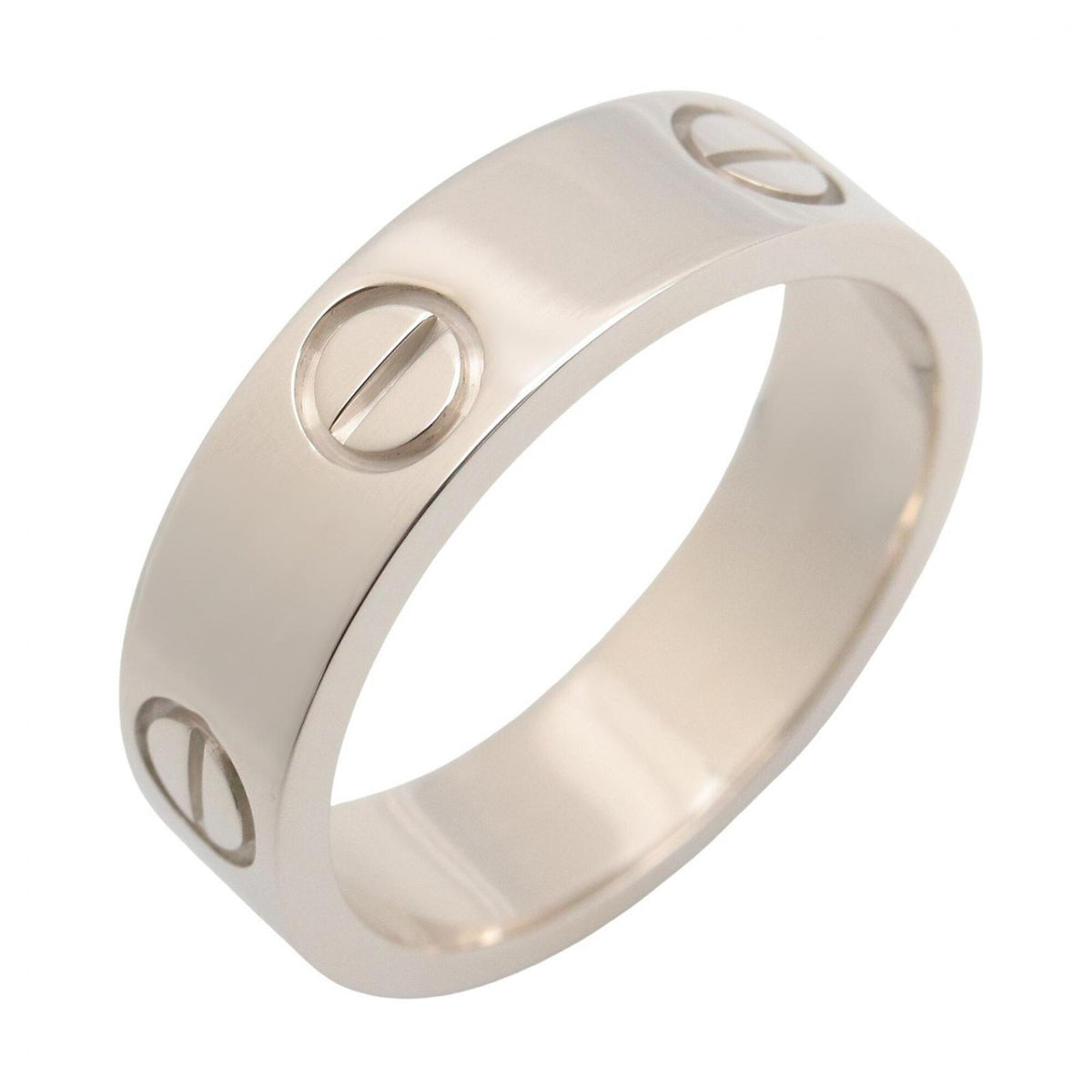Cartier White Gold White Gold (18K) Band Ring (Pre-Owned)