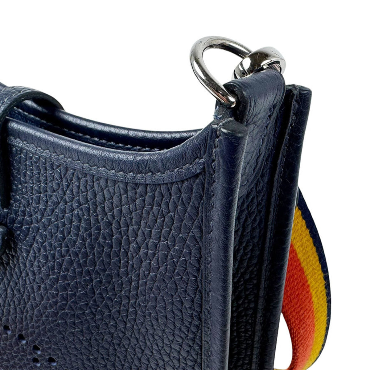 Hermes Blue Nuit Taurillon Clemence Leather Shoulder Bag (Pre-Owned)