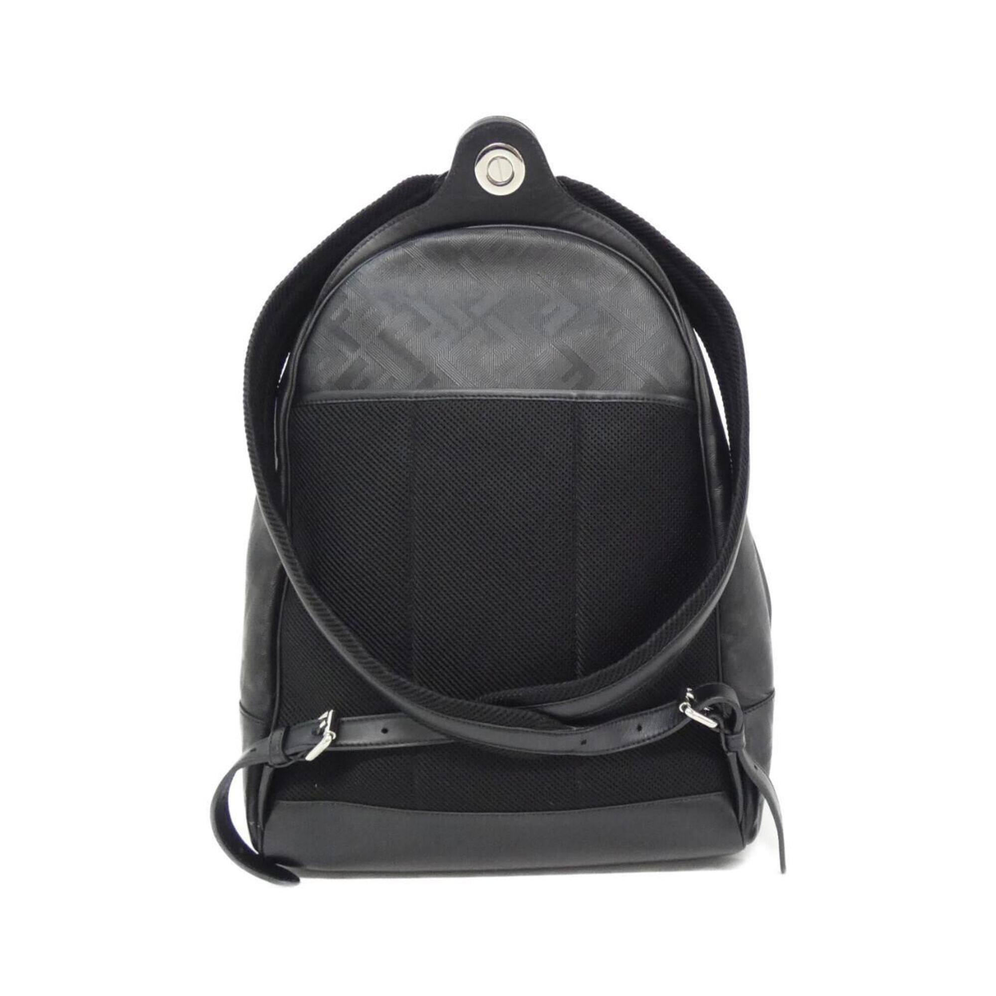 Fendi Black Leather Backpack (Pre-Owned)