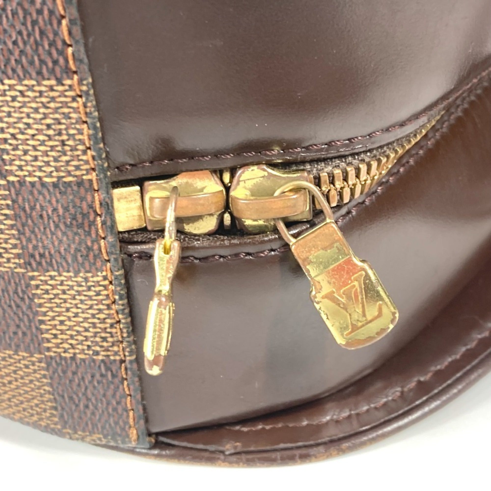 Louis Vuitton Brown Ebene Damier Canvas Handbag Shoulder Bag Tote Bag (Pre-Owned)