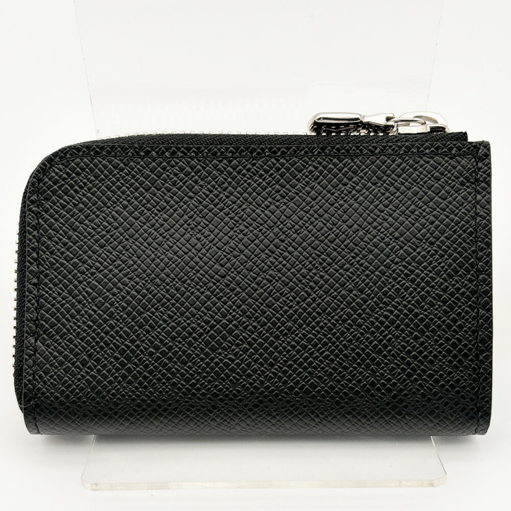 Louis Vuitton Noir Taiga Leather Leather Coin Purse/Coin Case (Pre-Owned)