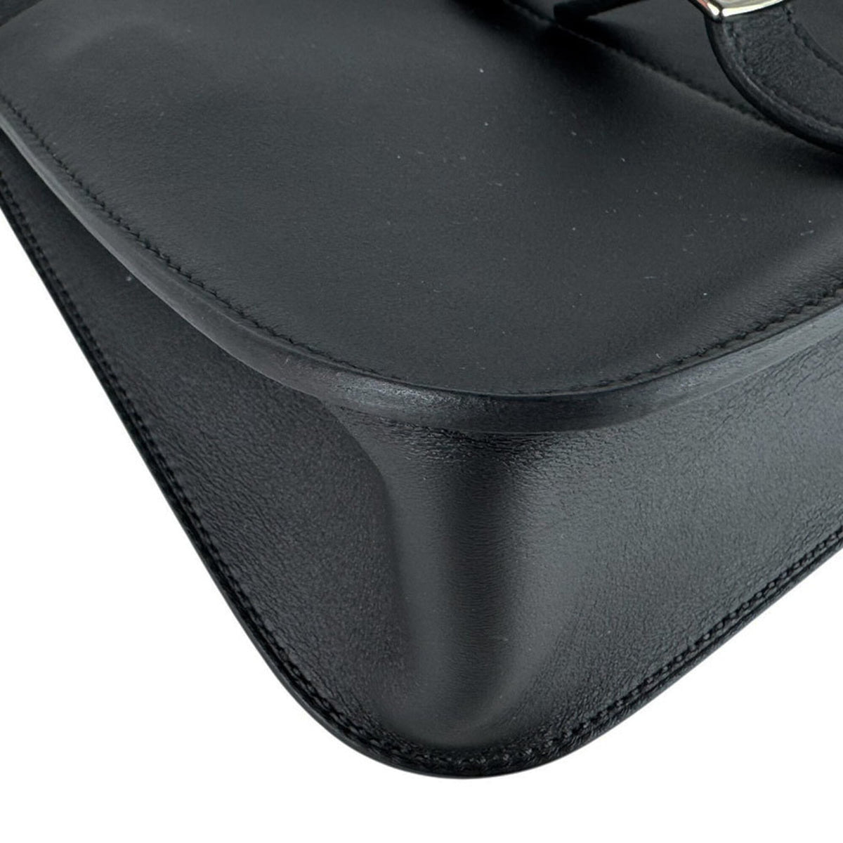 Hermes Black Swift Leather Handbag Shoulder Bag (Pre-Owned)