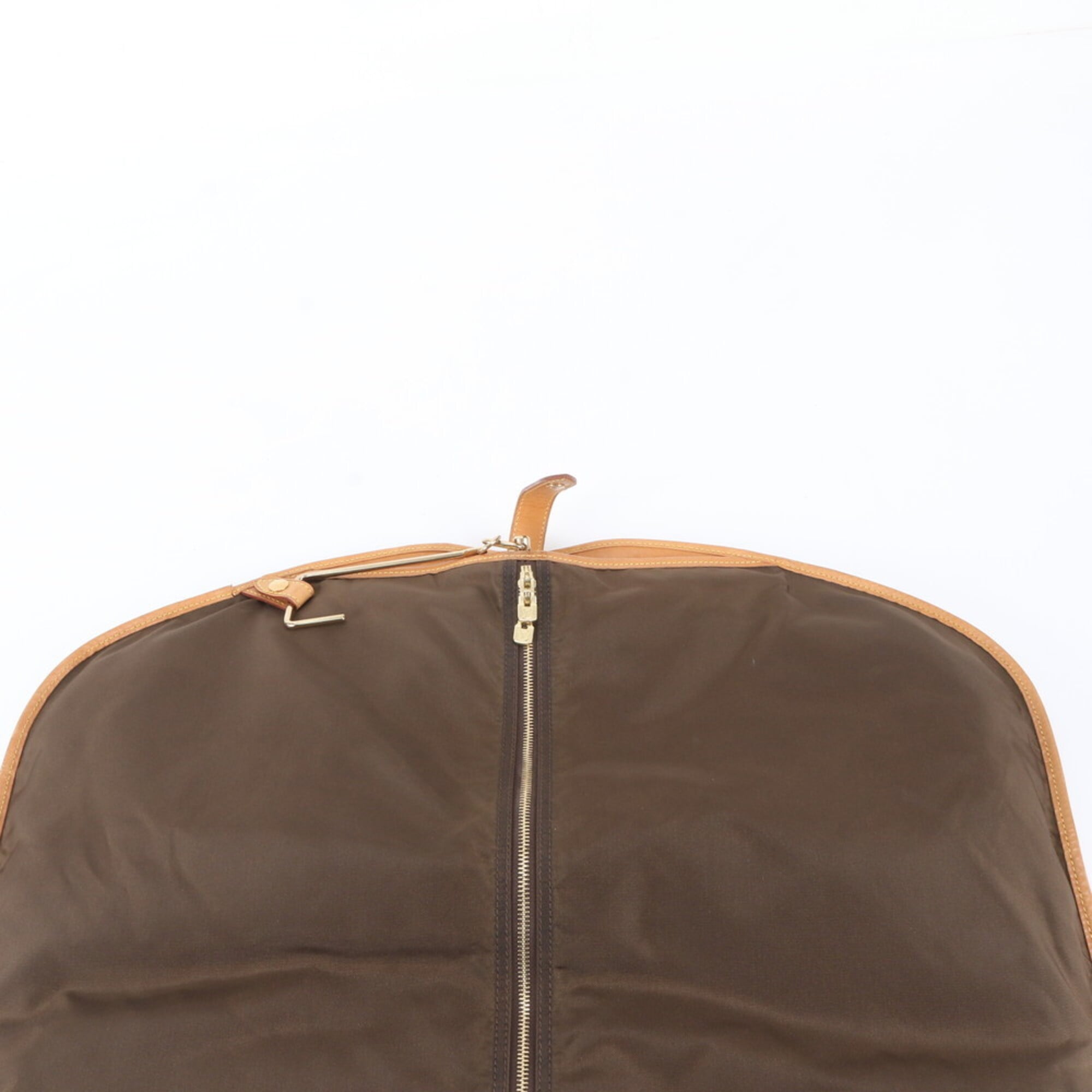 Louis Vuitton Brown Leather Coated Canvas Boston Bag (Pre-Owned)