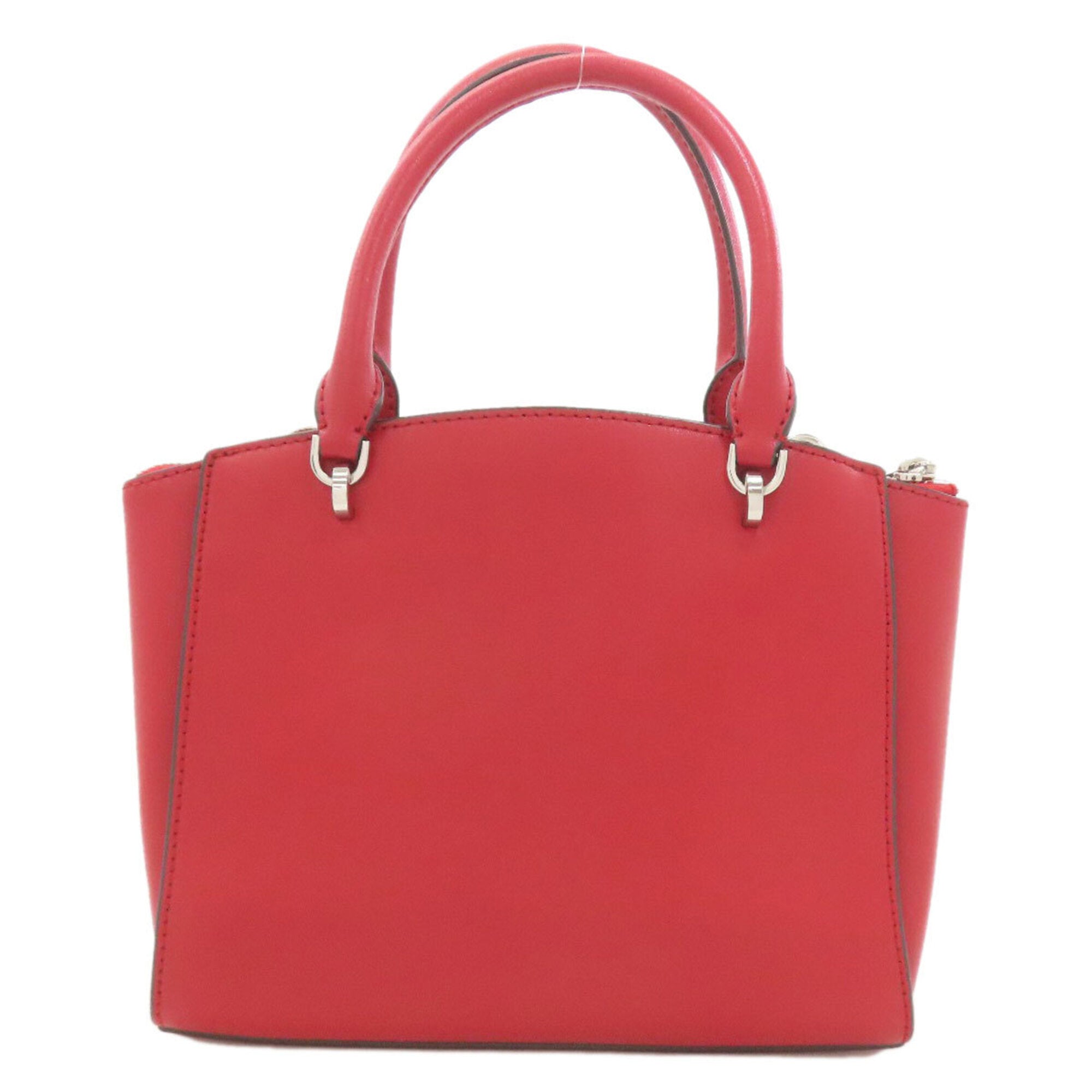 Michael Kors Red Color Leather Handbag (Pre-Owned)