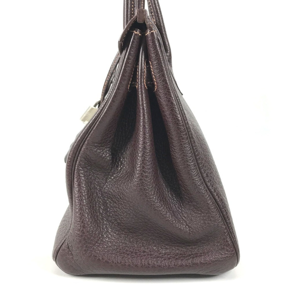Hermes Brown Havane Fjord Leather Handbag Tote Bag (Pre-Owned)