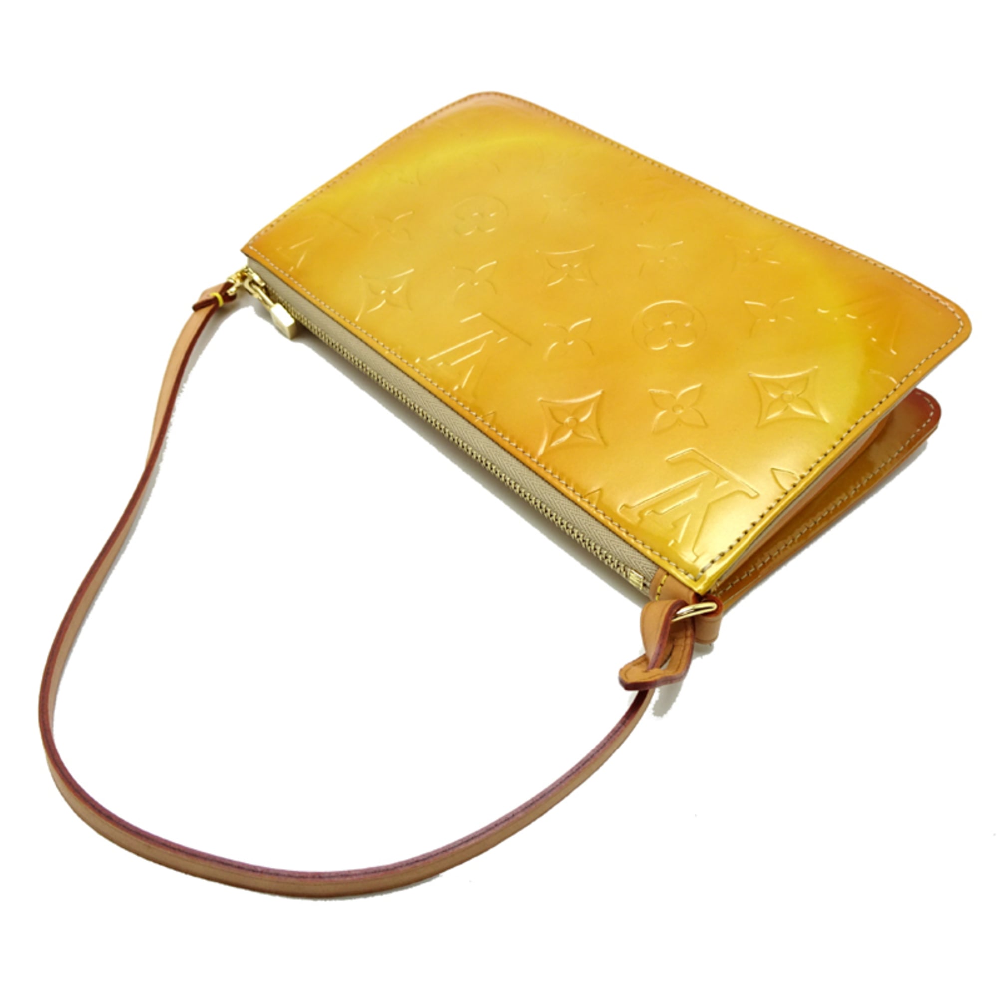 Louis Vuitton Yellow Monogram Vernis Pouch (Pre-Owned)