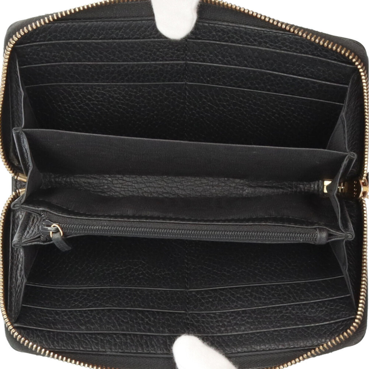 Gucci Black Leather Long Wallet (Bi-Fold) (Pre-Owned)