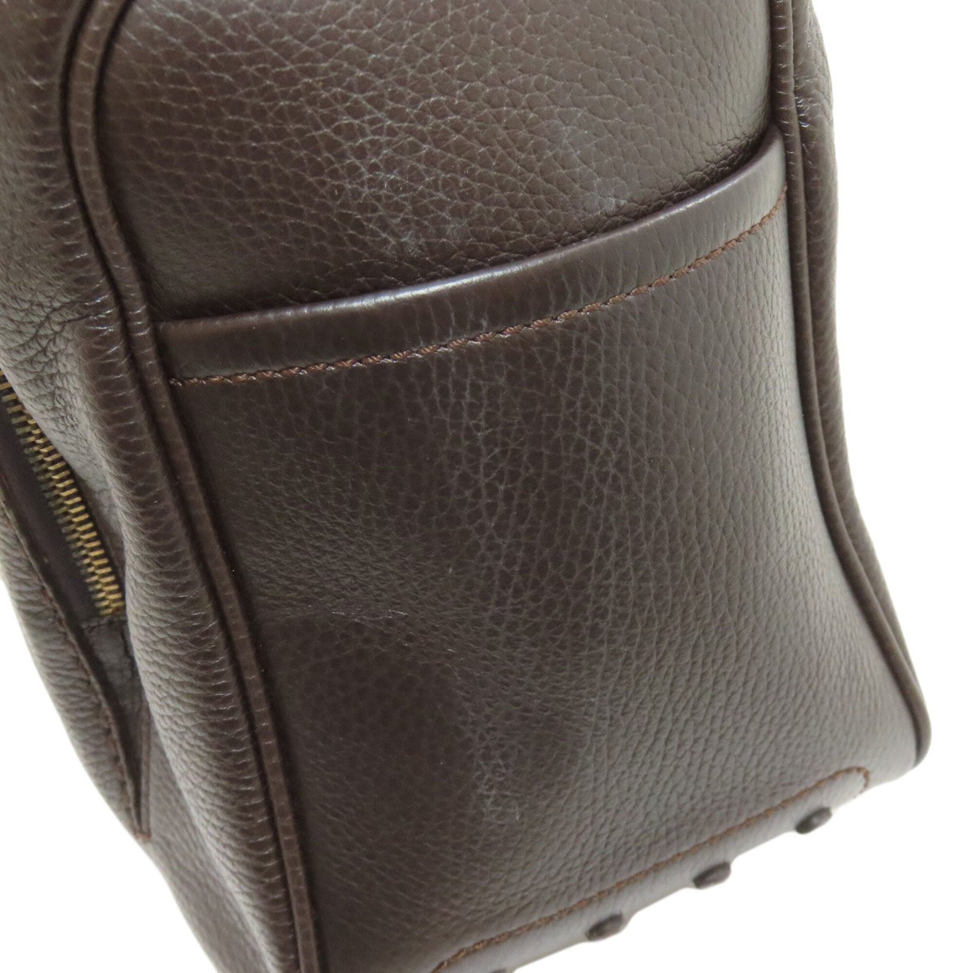 Tod's Dark Brown Leather Handbag (Pre-Owned)