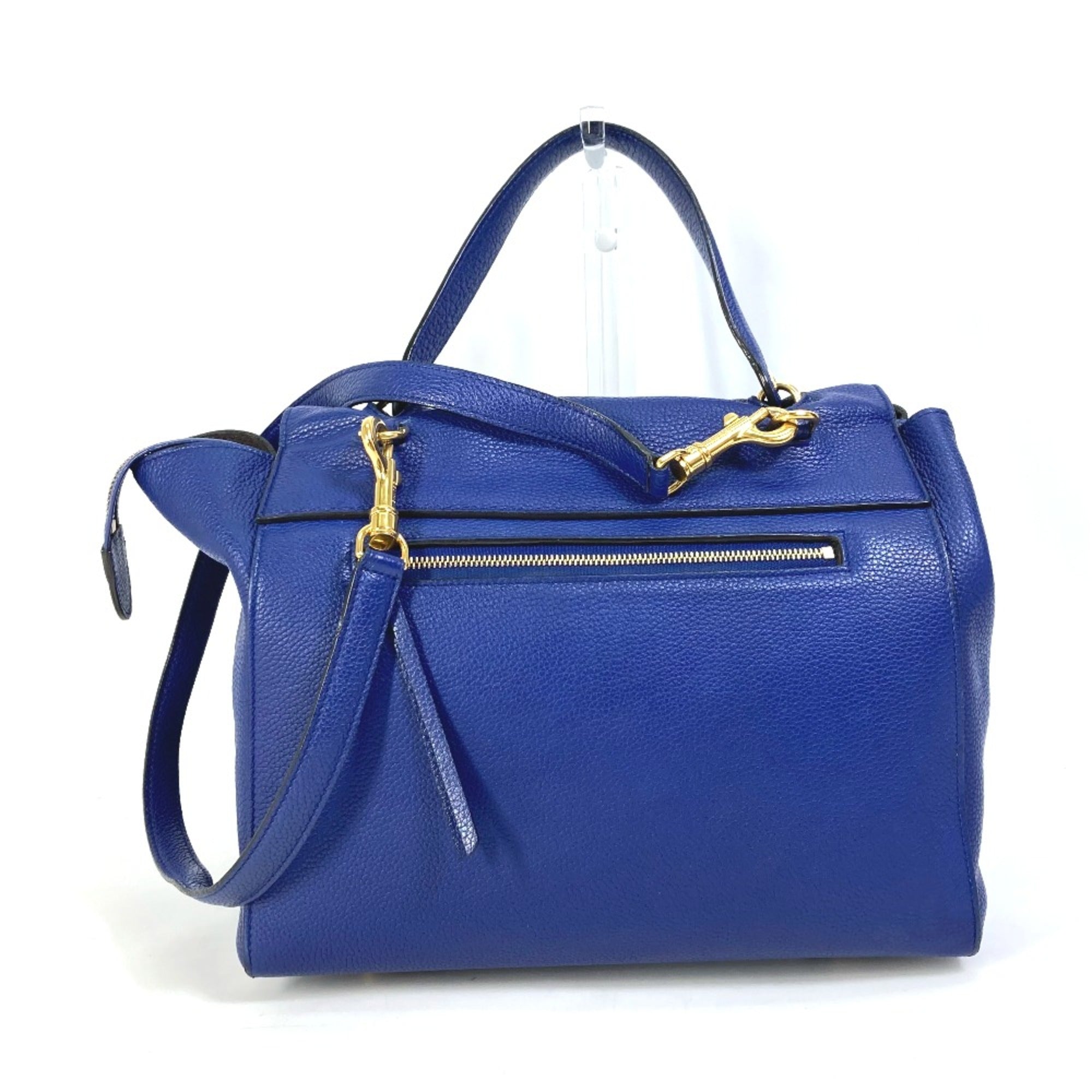 Celine Blue Leather Shoulder Bag (Pre-Owned)