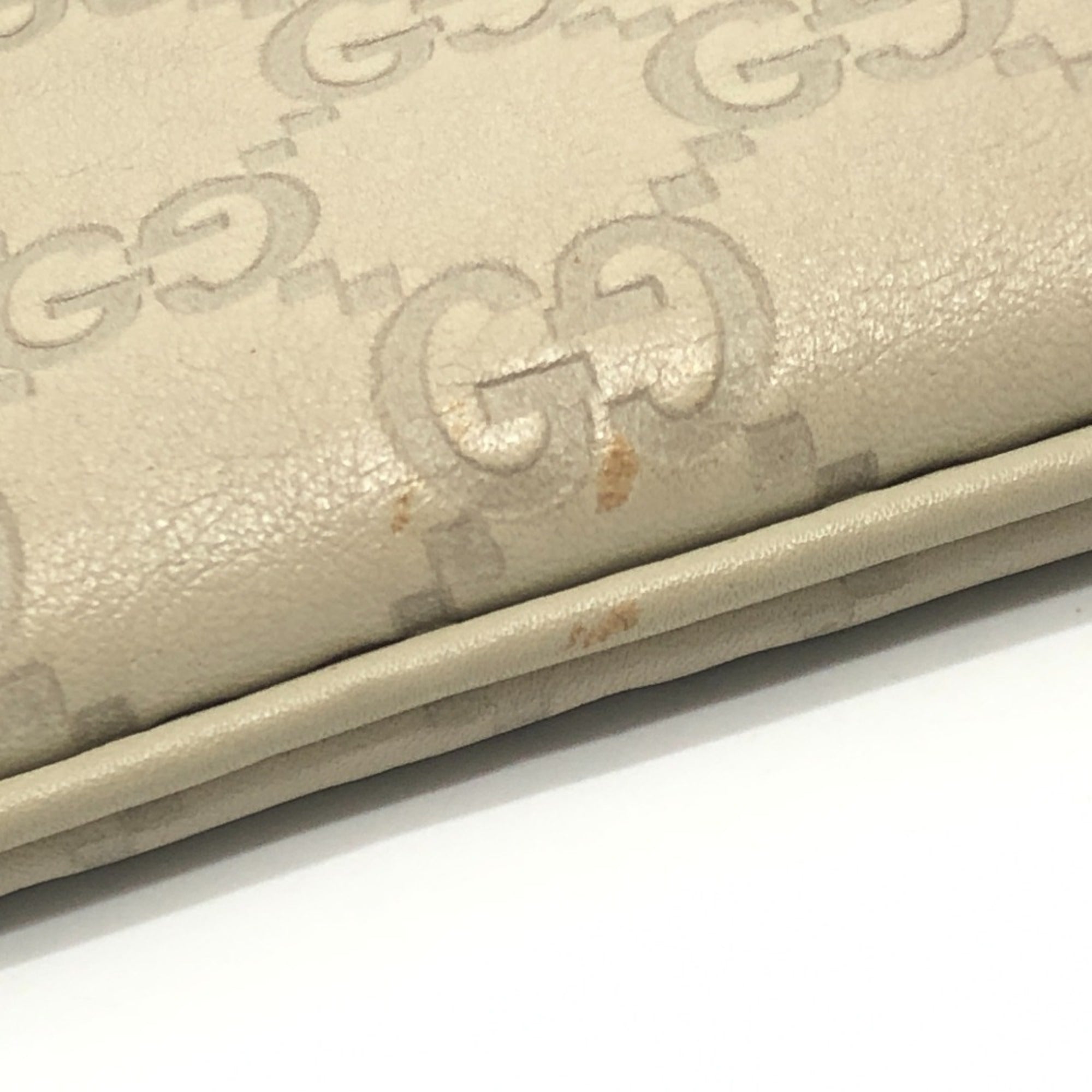 Gucci White Clutch Bag Handbag Pouch (Pre-Owned)