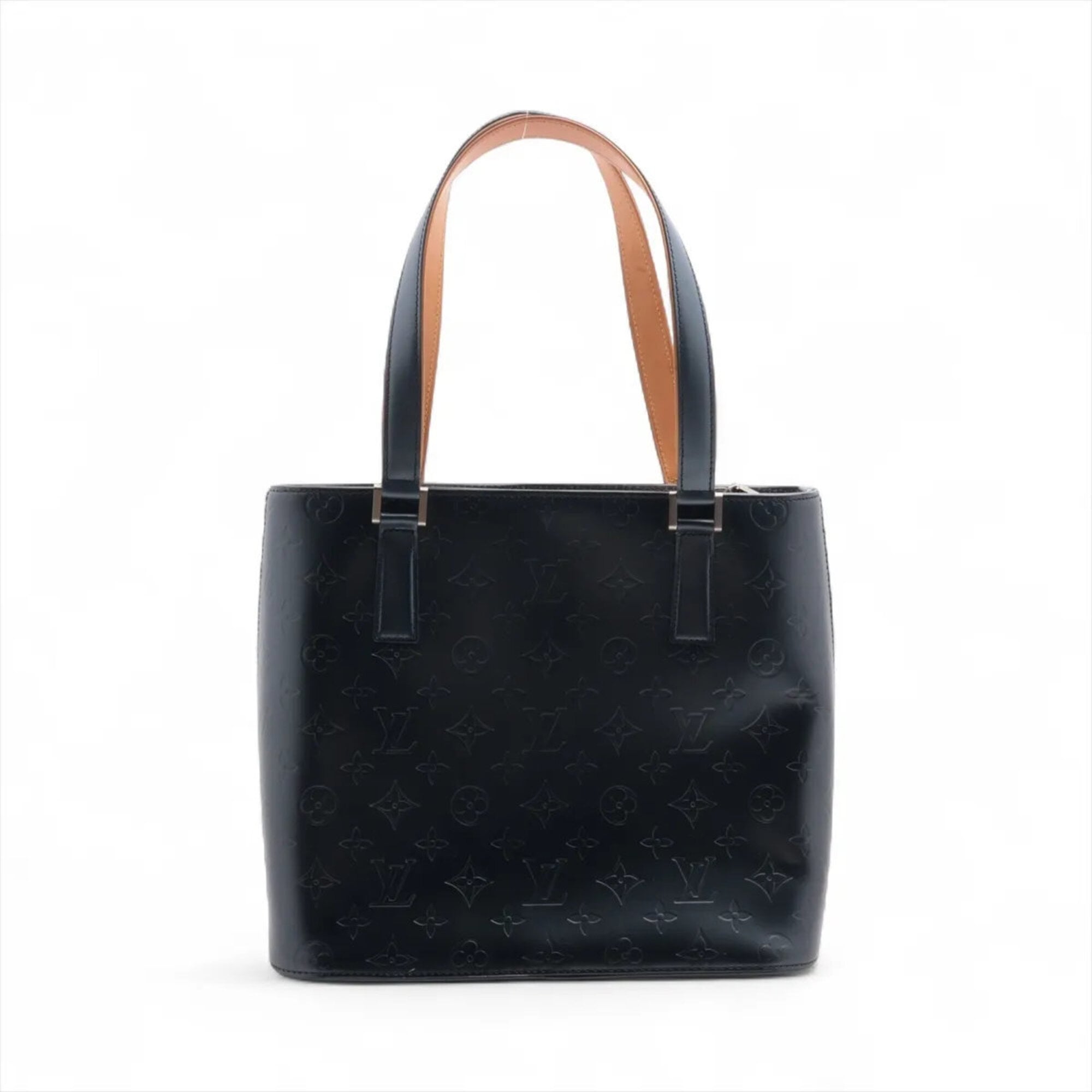 Louis Vuitton Blue Leather Handbag Tote Bag (Pre-Owned)