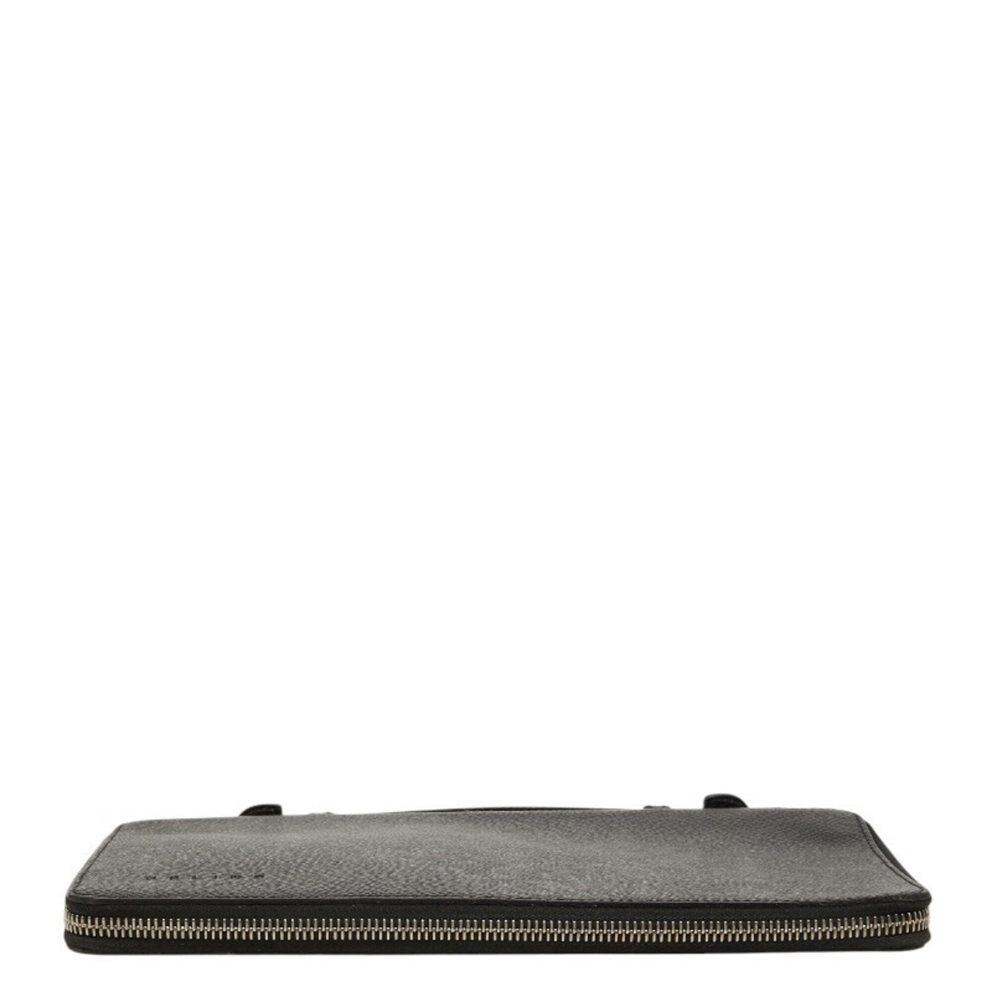 Celine Black Pvc Leather Long Wallet (Bi-Fold) (Pre-Owned)