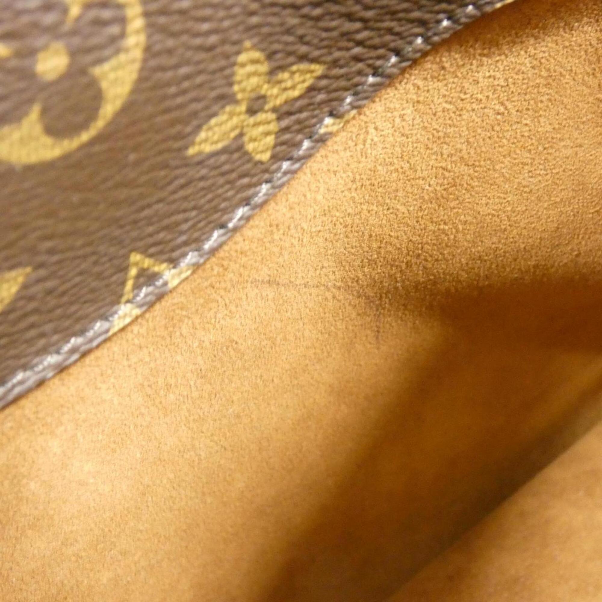 Louis Vuitton Marron Coated Canvas Handbag (Pre-Owned)