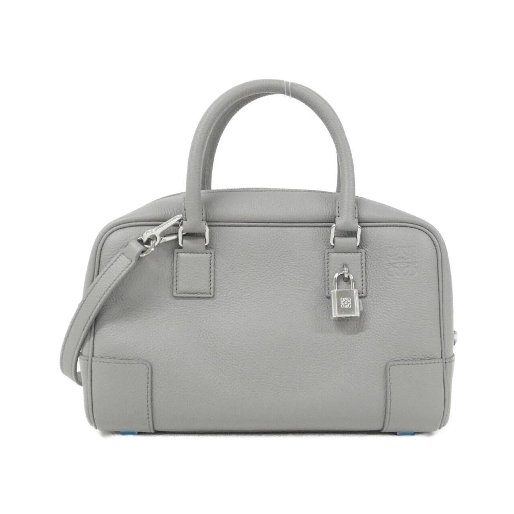 Loewe Gray Leather Handbag (Pre-Owned)