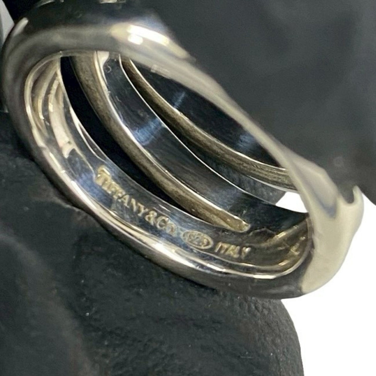 Tiffany Silver Silver 925 Band Ring (Pre-Owned)