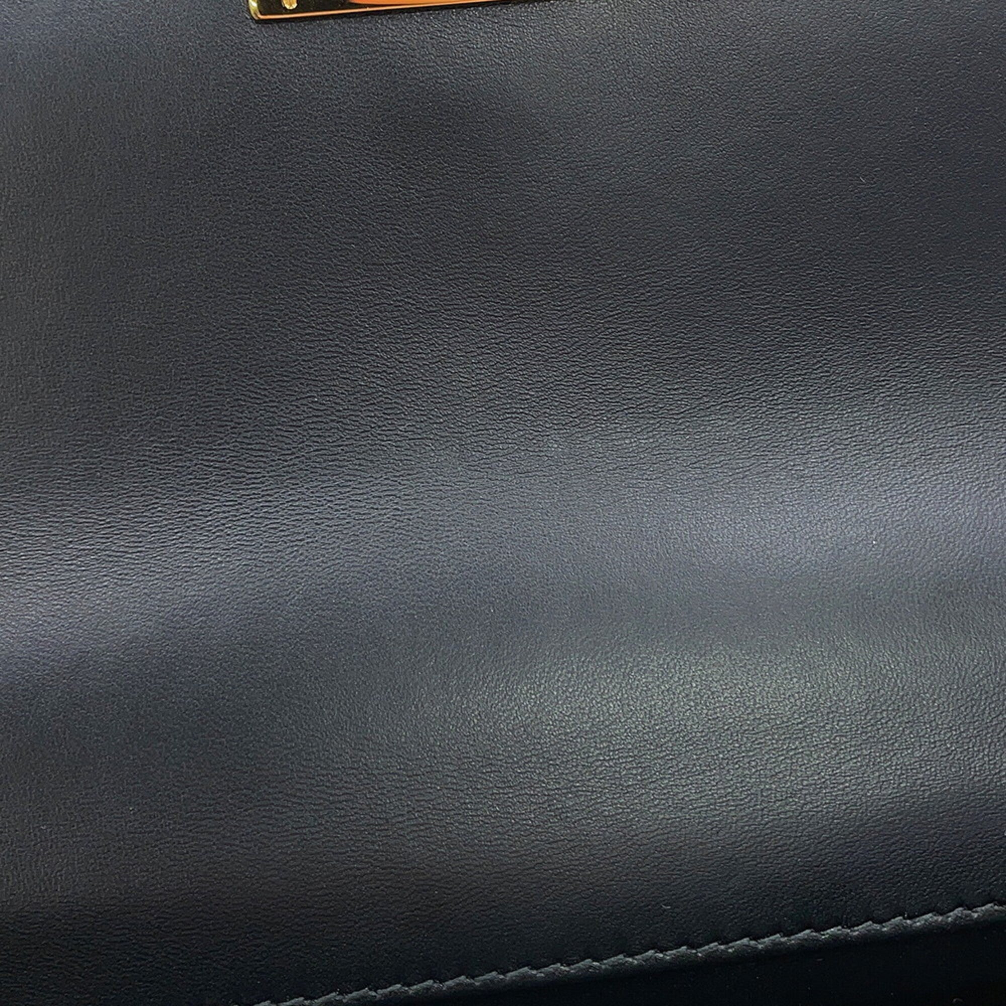 Christian Dior Black Leather Handbag Shoulder Bag (Pre-Owned)