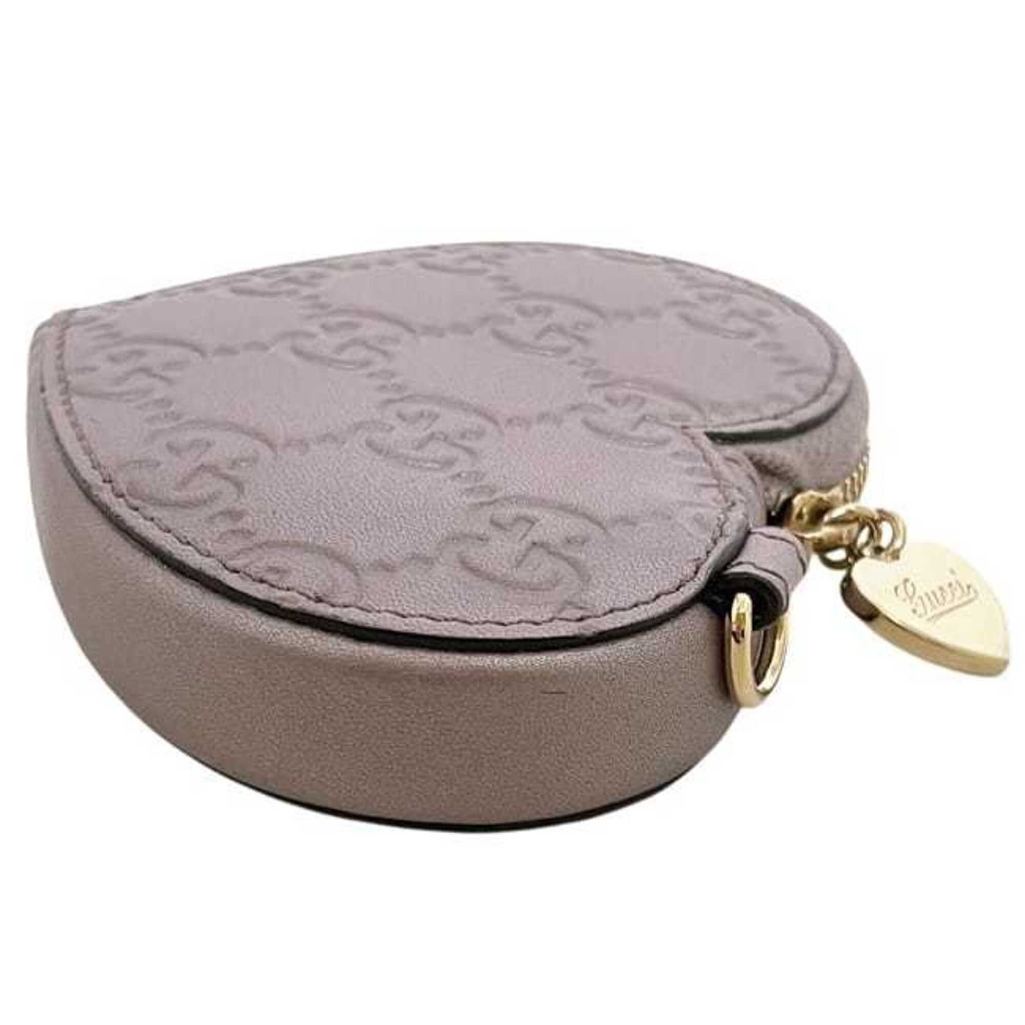 Gucci Purple Leather Coin Purse/Coin Case (Pre-Owned)