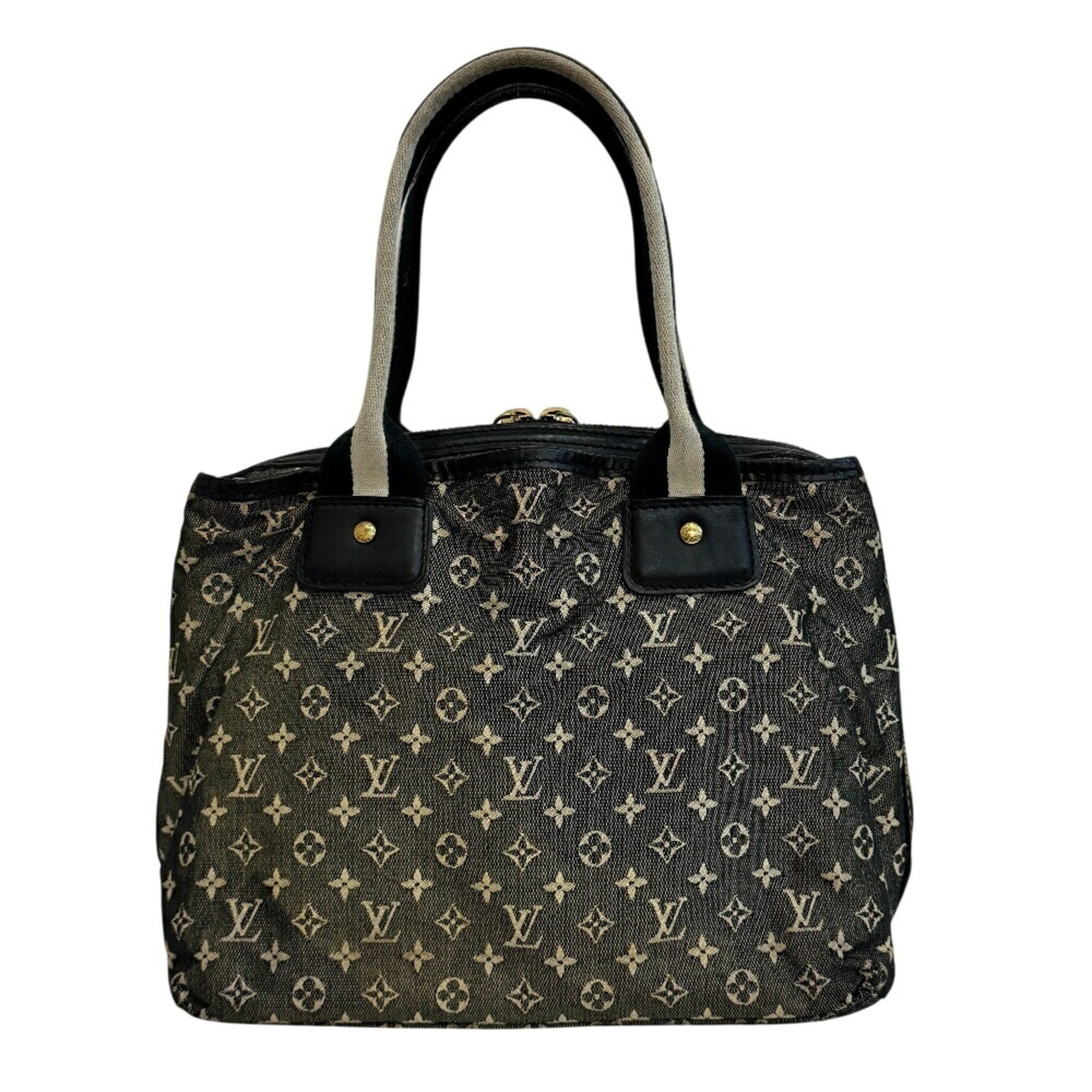Louis Vuitton Monogram Mini Gray Navy White Monogram Mini Boston Bag Handbag (Pre-Owned)