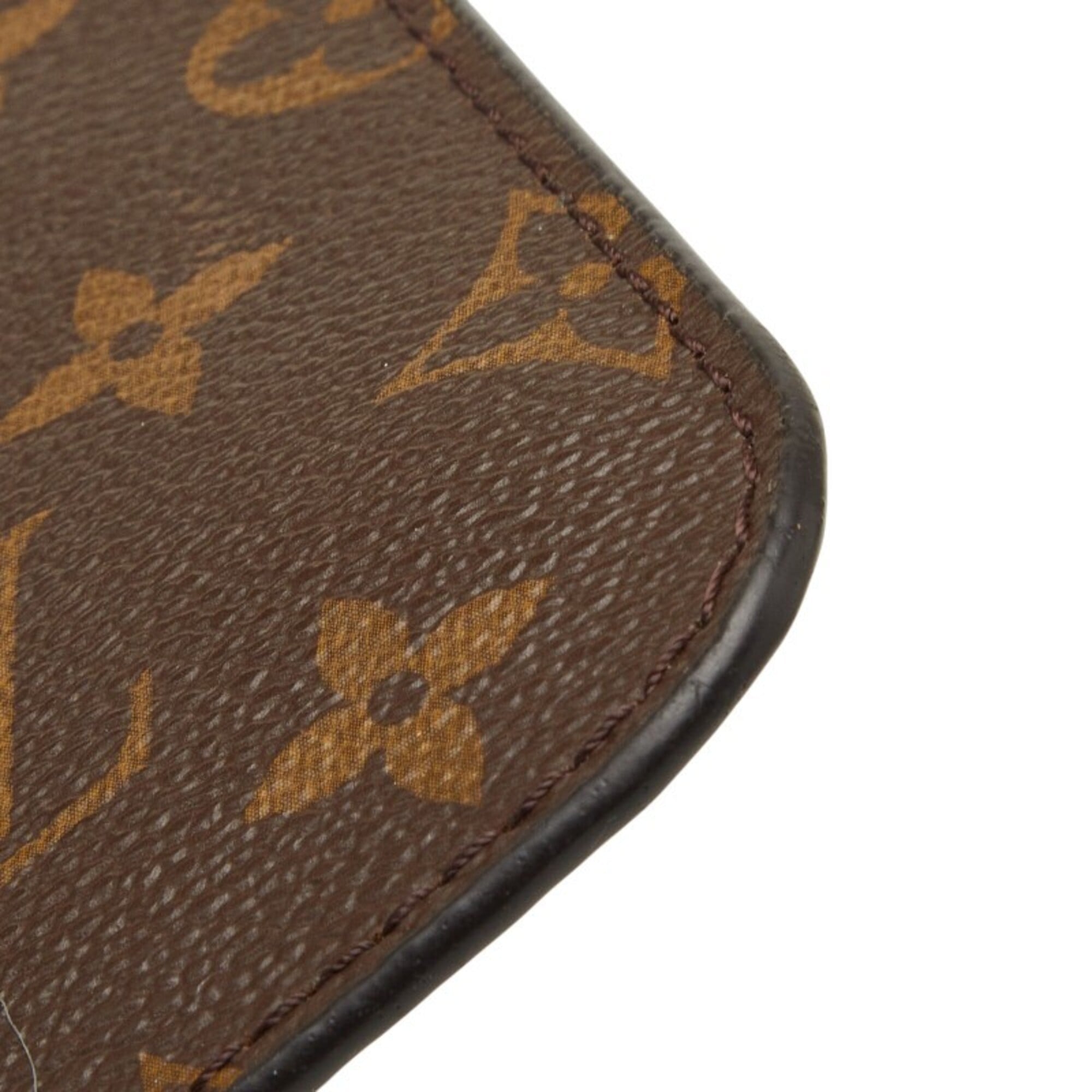 Louis Vuitton Brown Monogram Monogram Pvc Leather Handbag Pouch (Pre-Owned)