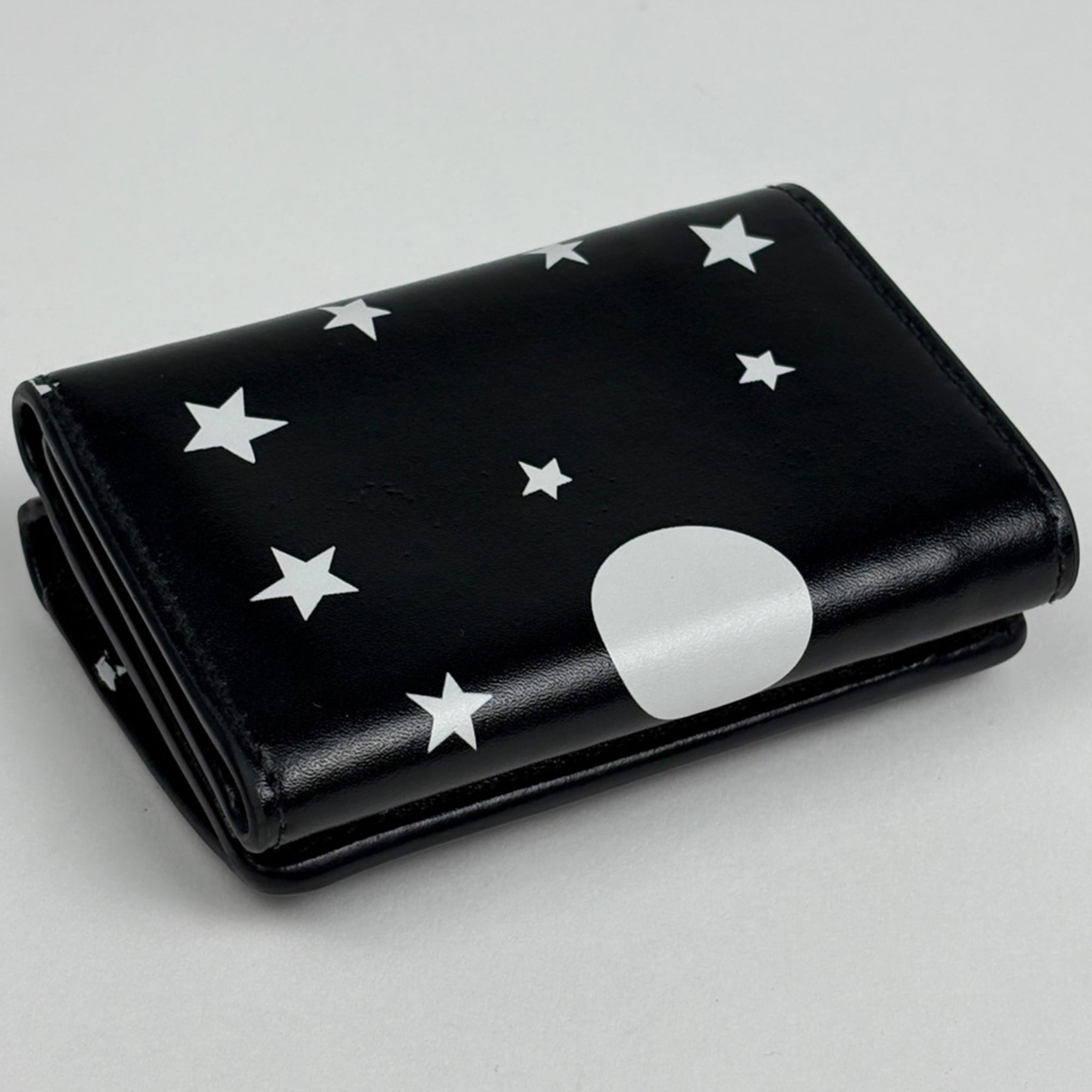 Balenciaga Black Leather Checkbook Holder (Pre-Owned)