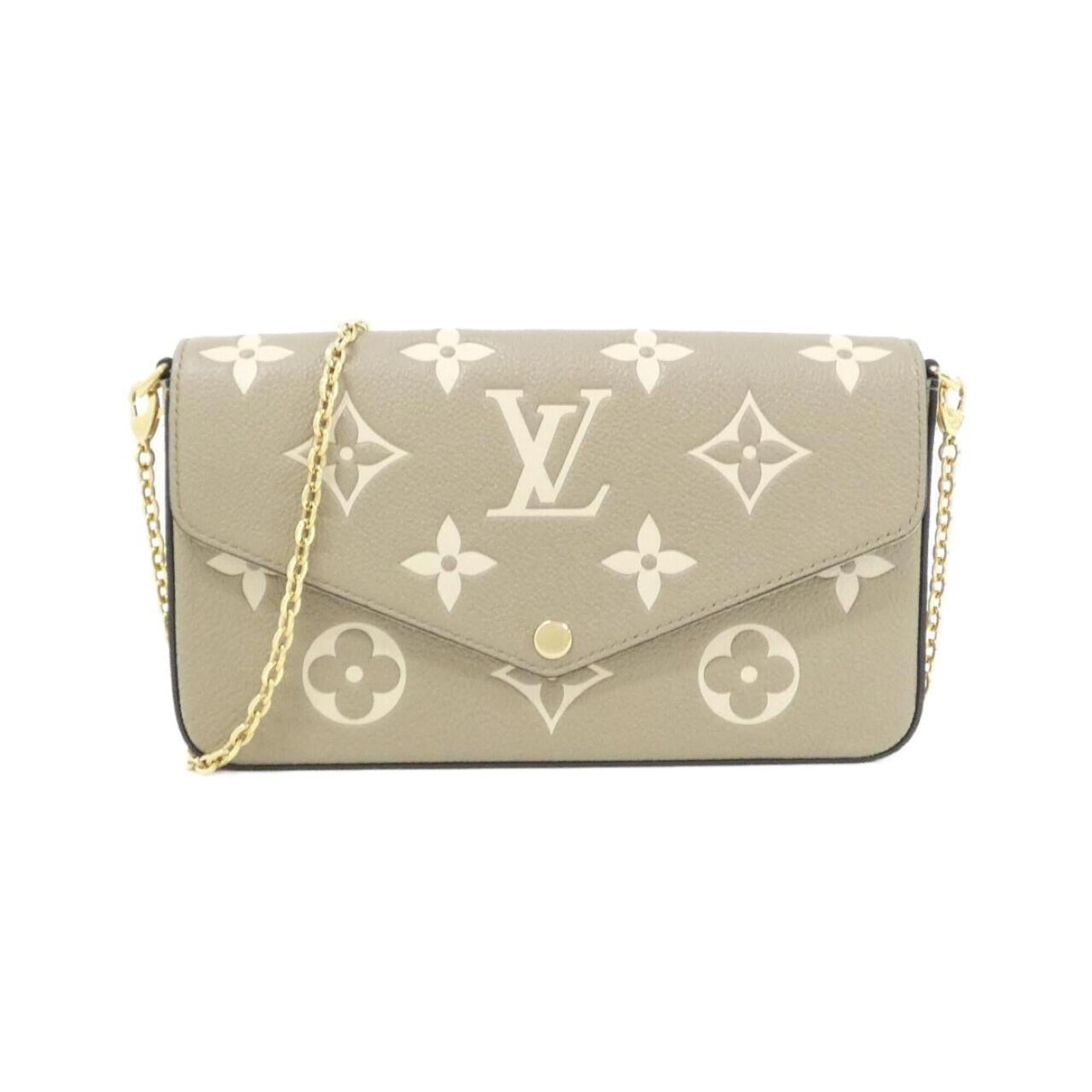 Louis Vuitton Beige Tourterelle Leather Pochette Shoulder Bag (Pre-Owned)