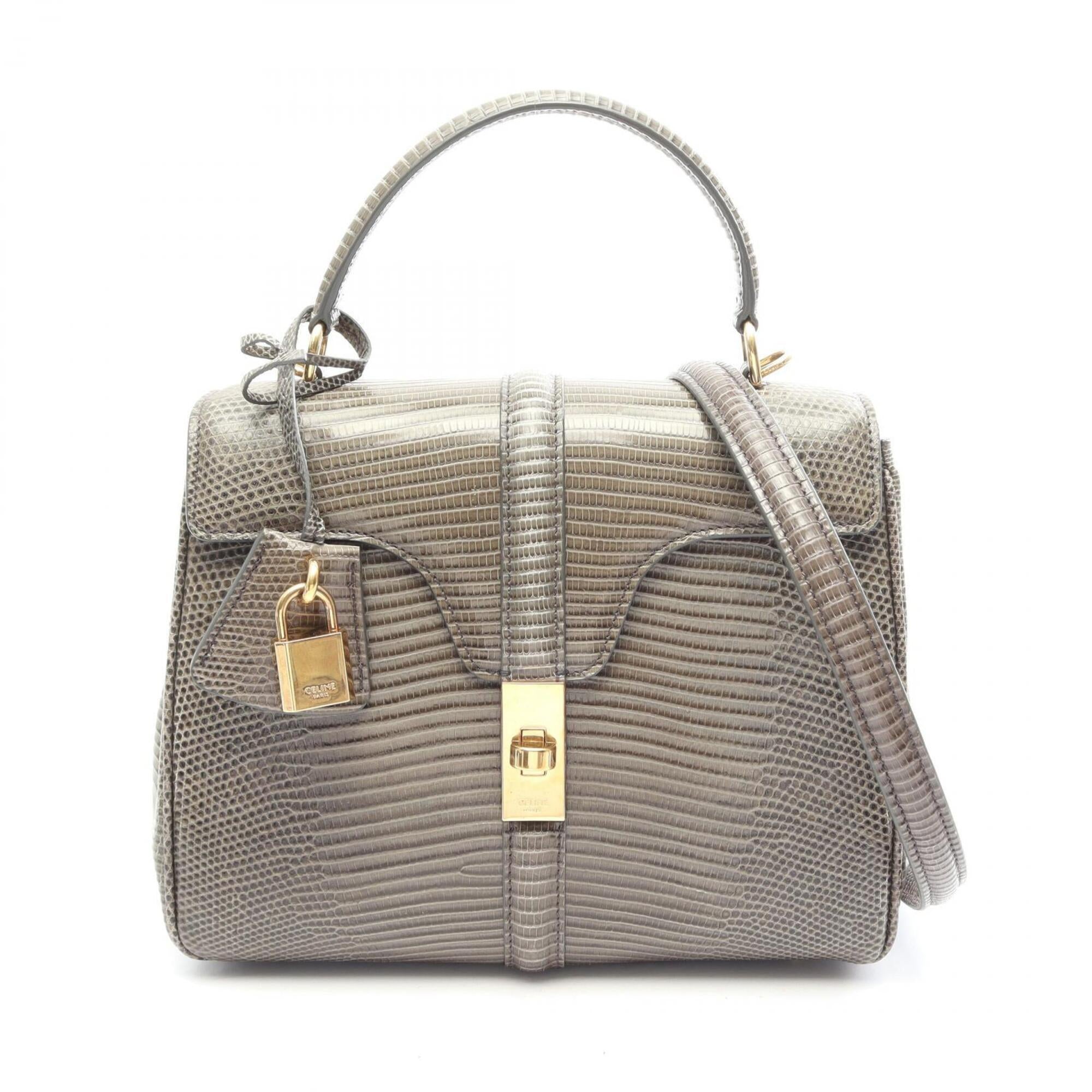Celine Khaki Leather Handbag (Pre-Owned)