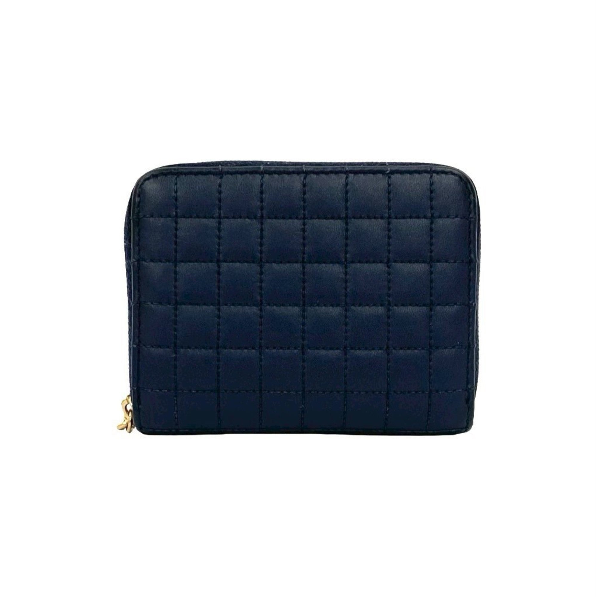 Celine Navy Leather Wallet (Bi-Fold) (Pre-Owned)