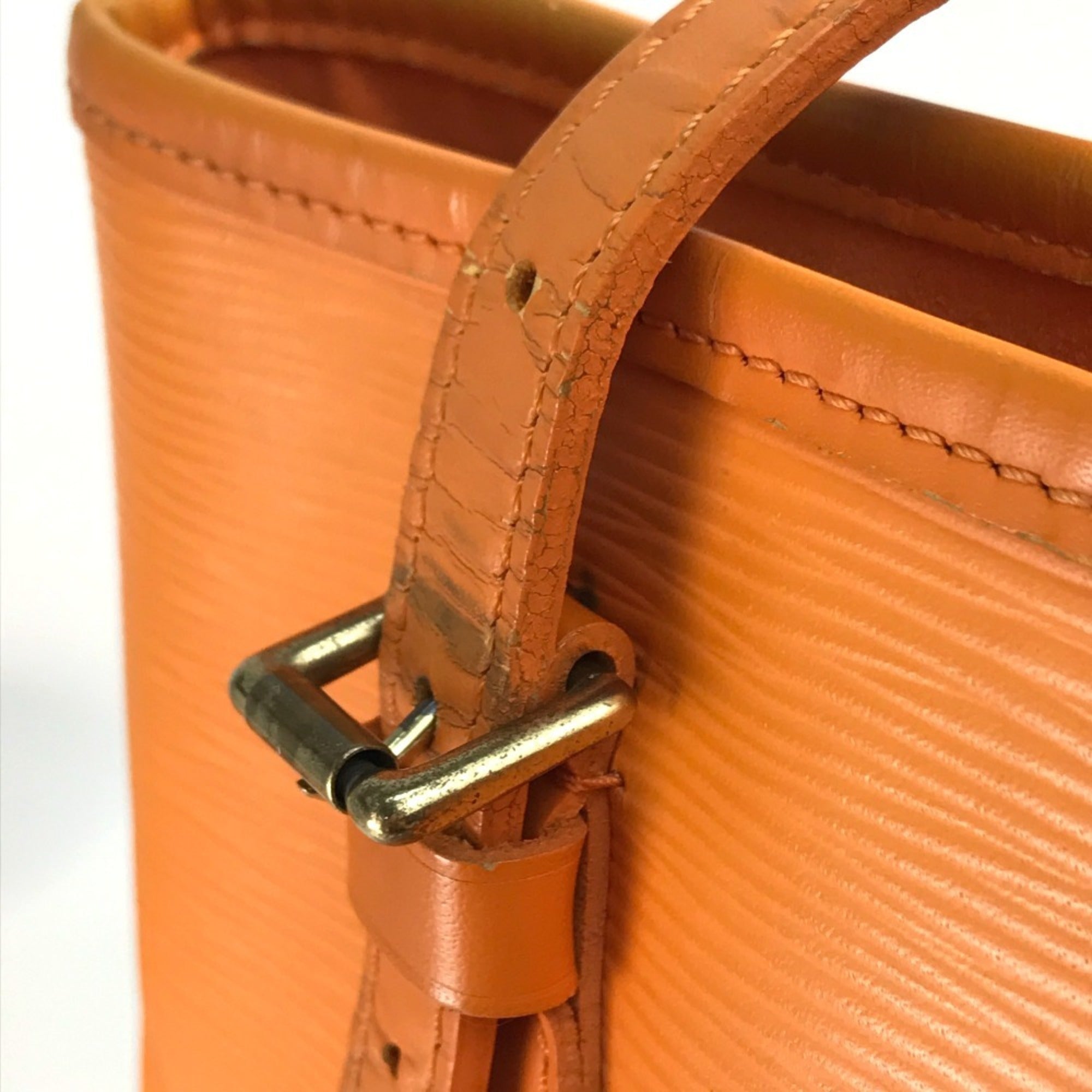 Louis Vuitton Epi Orange Epi Leather Handbag Shoulder Bag Tote Bag (Pre-Owned)