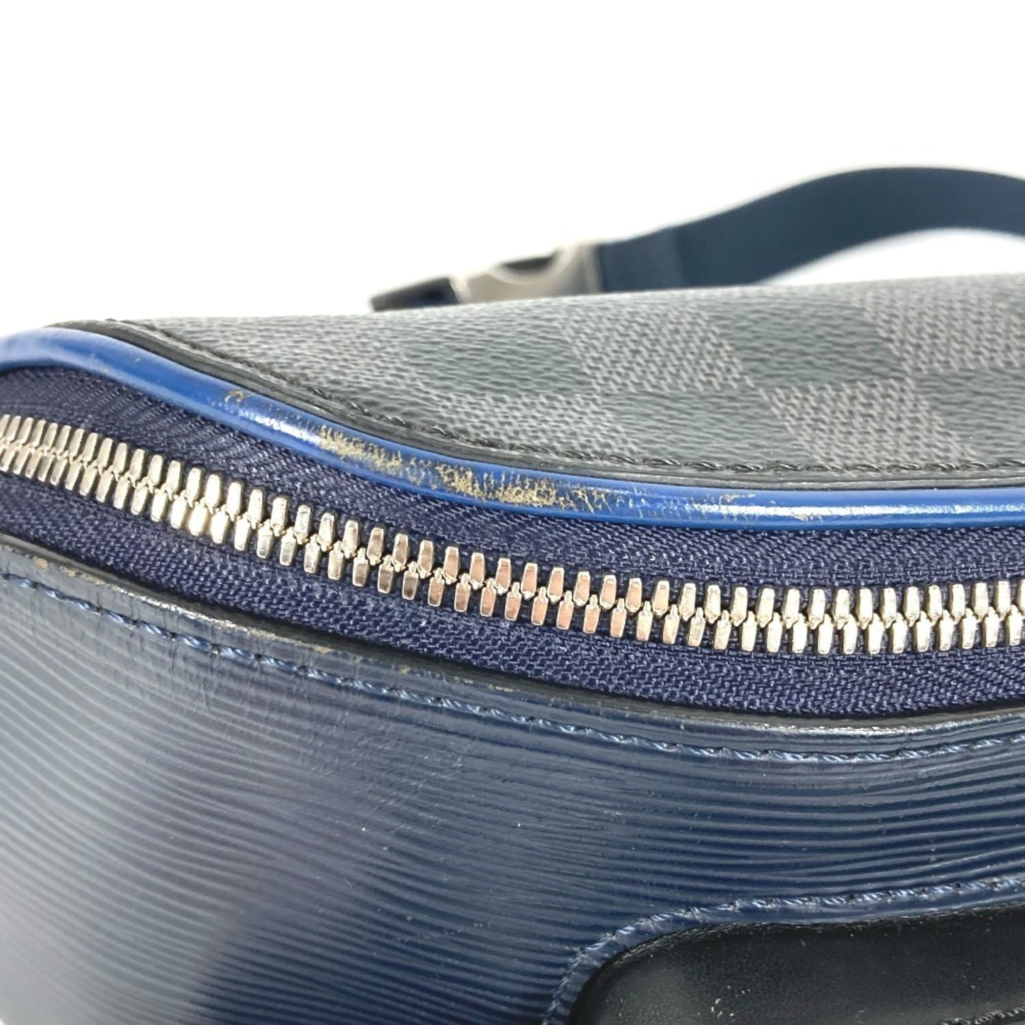 Louis Vuitton Gray Navy Damier Graphite Fanny Pack (Pre-Owned)
