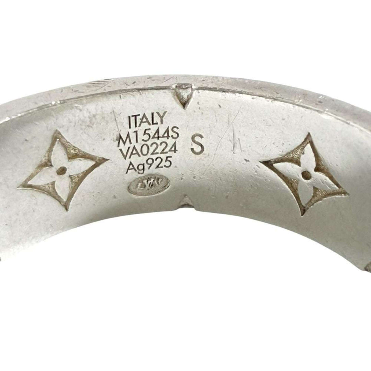 Louis Vuitton Silver 925 Band Ring (Pre-Owned)