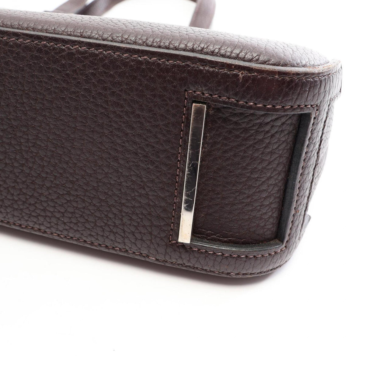 Hermes Brown Togo Leather Handbag (Pre-Owned)
