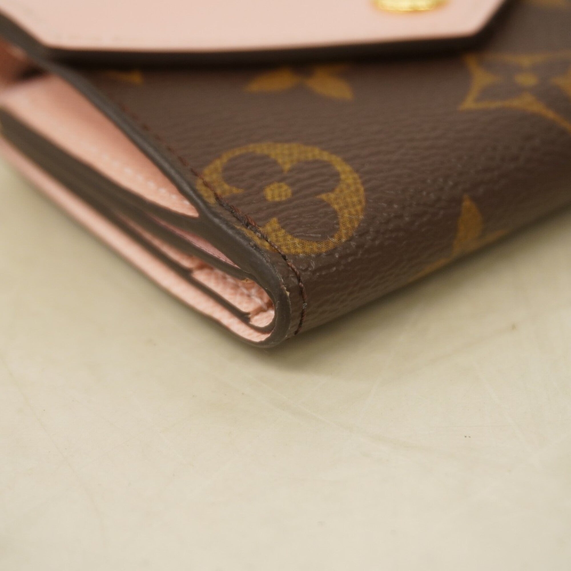 Louis Vuitton Brown Rose Ballerine Wallet (Tri-Fold) (Pre-Owned)