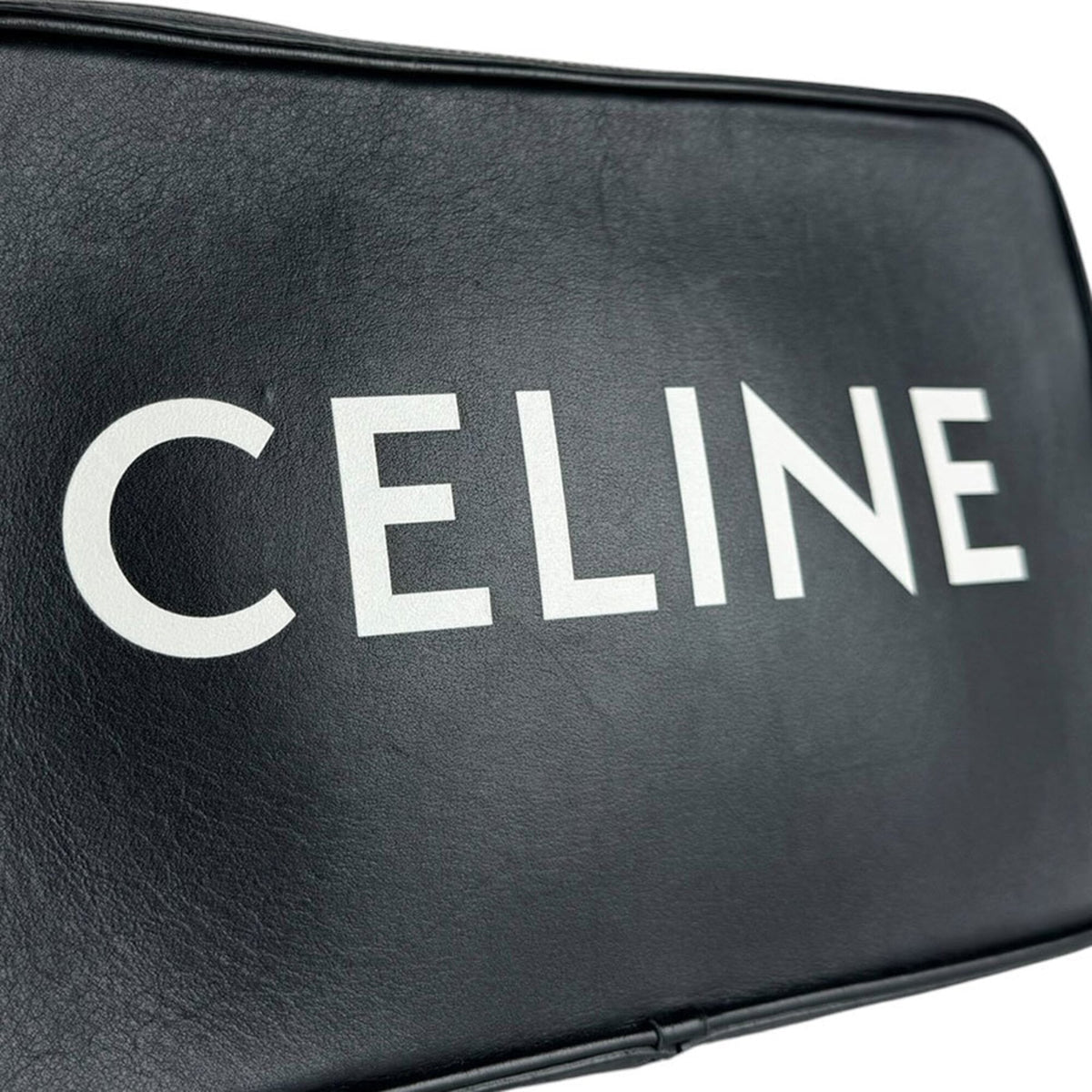 Celine Black Leather Messenger Bag (Pre-Owned)