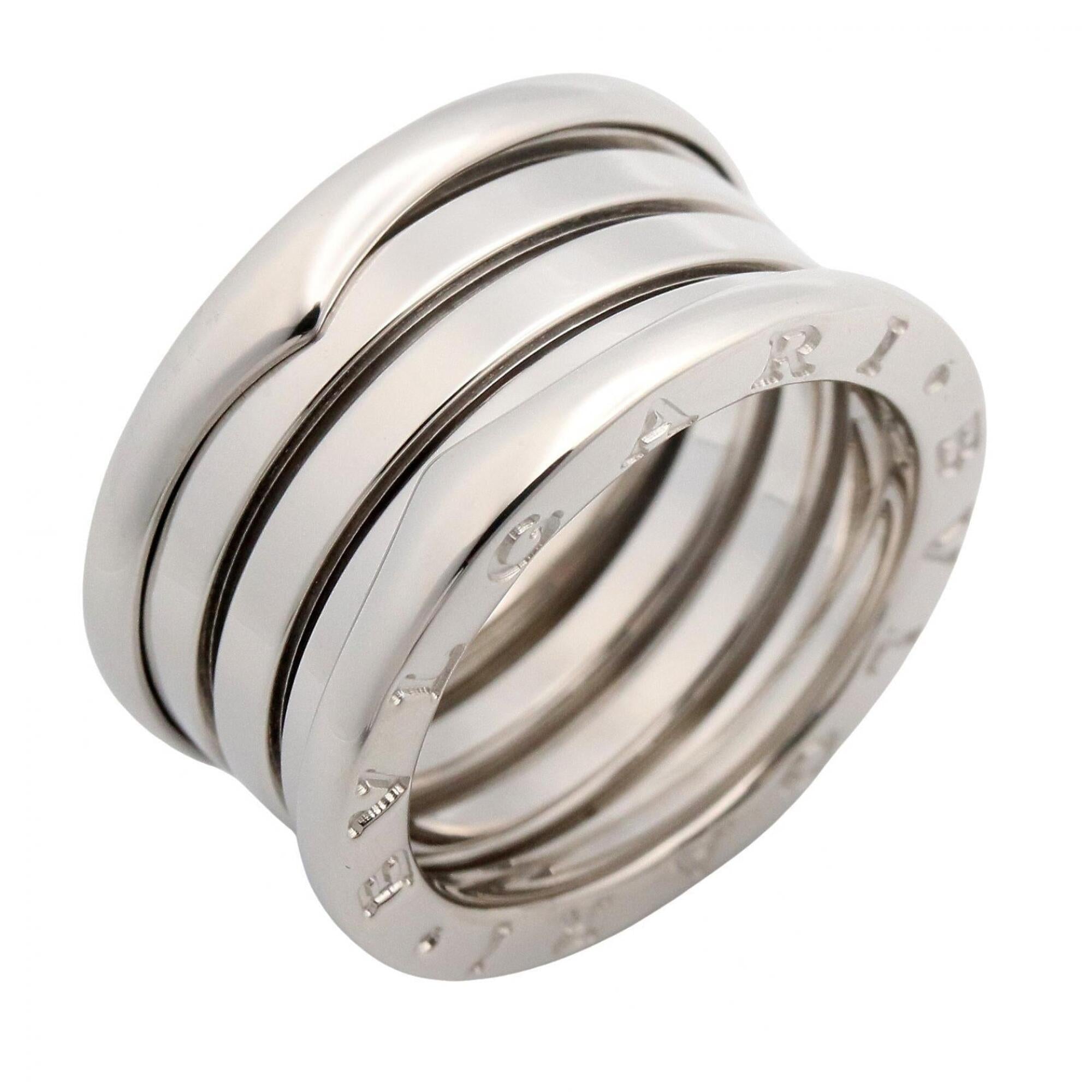 Bvlgari Silver White Gold (18K) Band Ring (Pre-Owned)