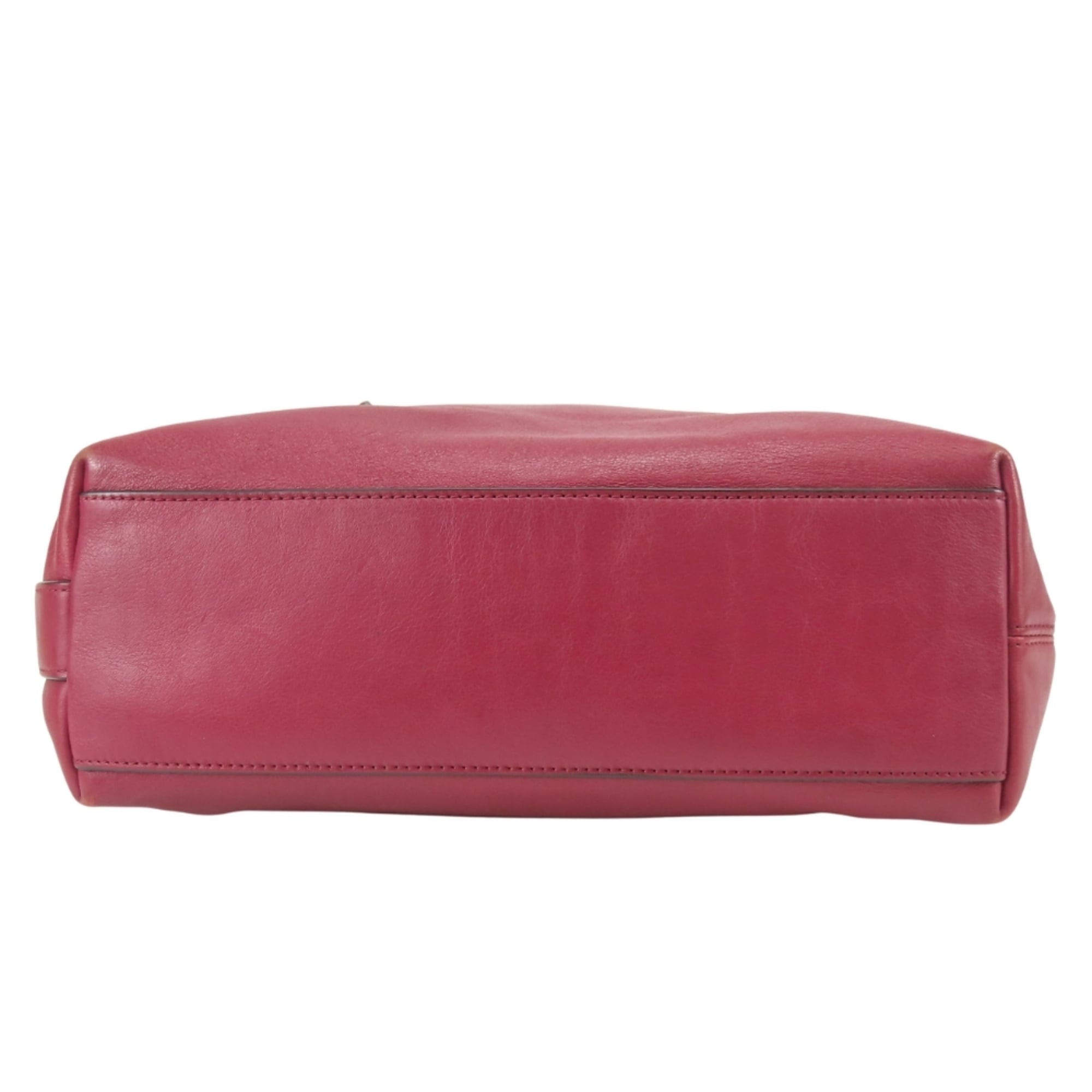 Coach Bordeaux Leather Shoulder Bag (Pre-Owned)