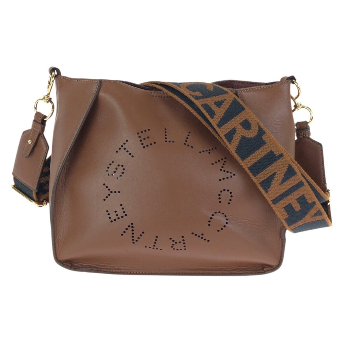 Stella Mccartney Brown Elastane Polyester Shoulder Bag (Pre-Owned)