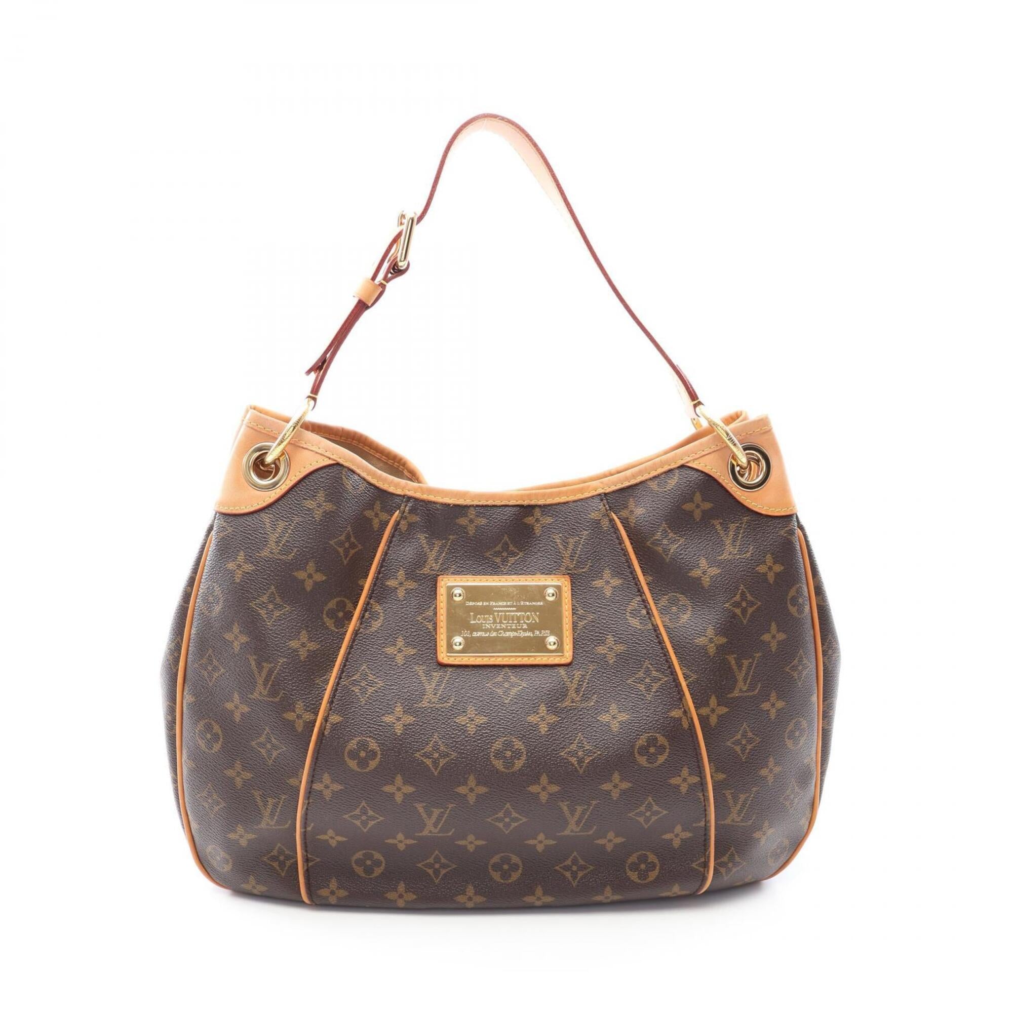 Louis Vuitton Brown Monogram Coated Canvas Leather Handbag Shoulder Bag (Pre-Owned)